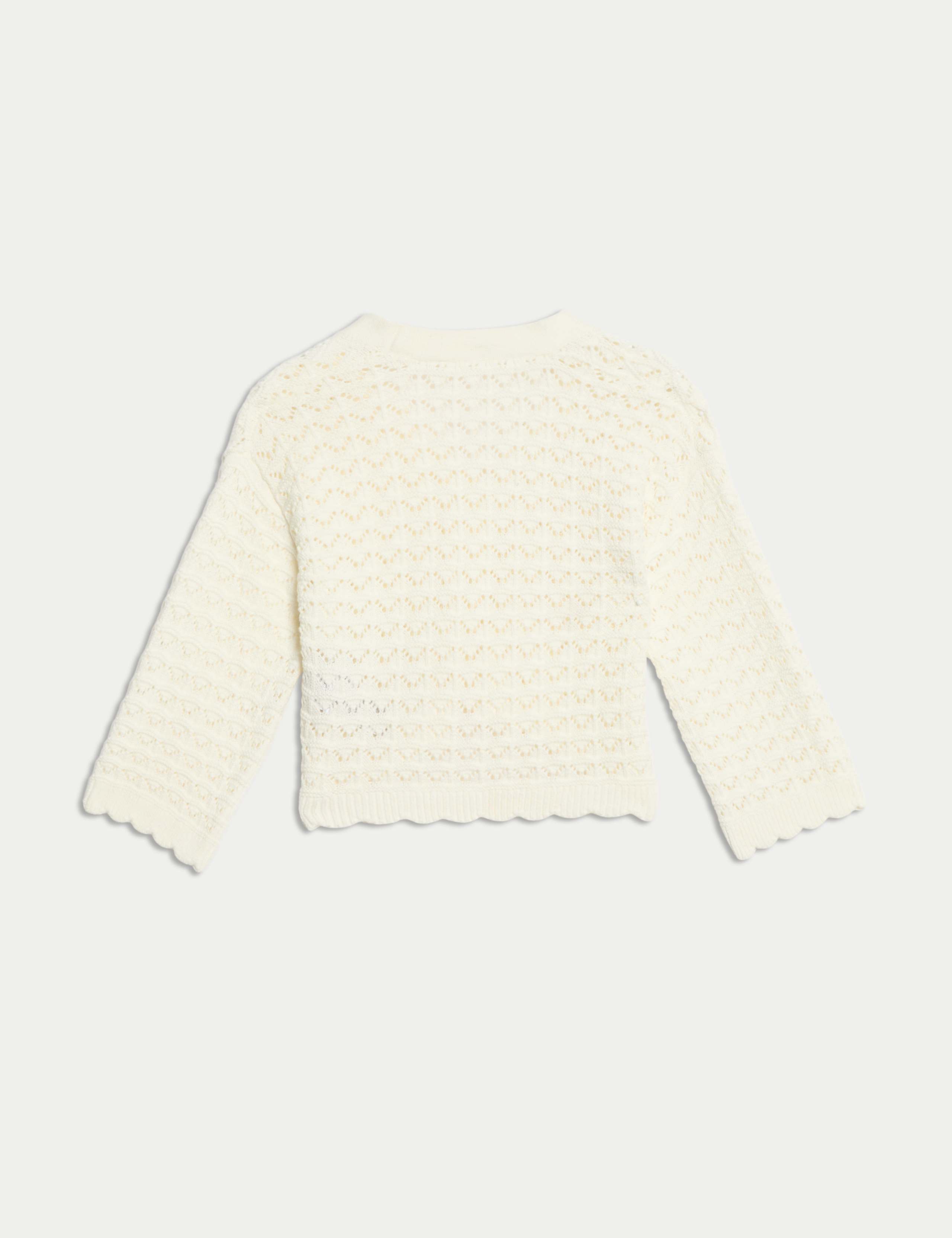 Pure Cotton Knitted Cardigan (2-8 Yrs) 5 of 5
