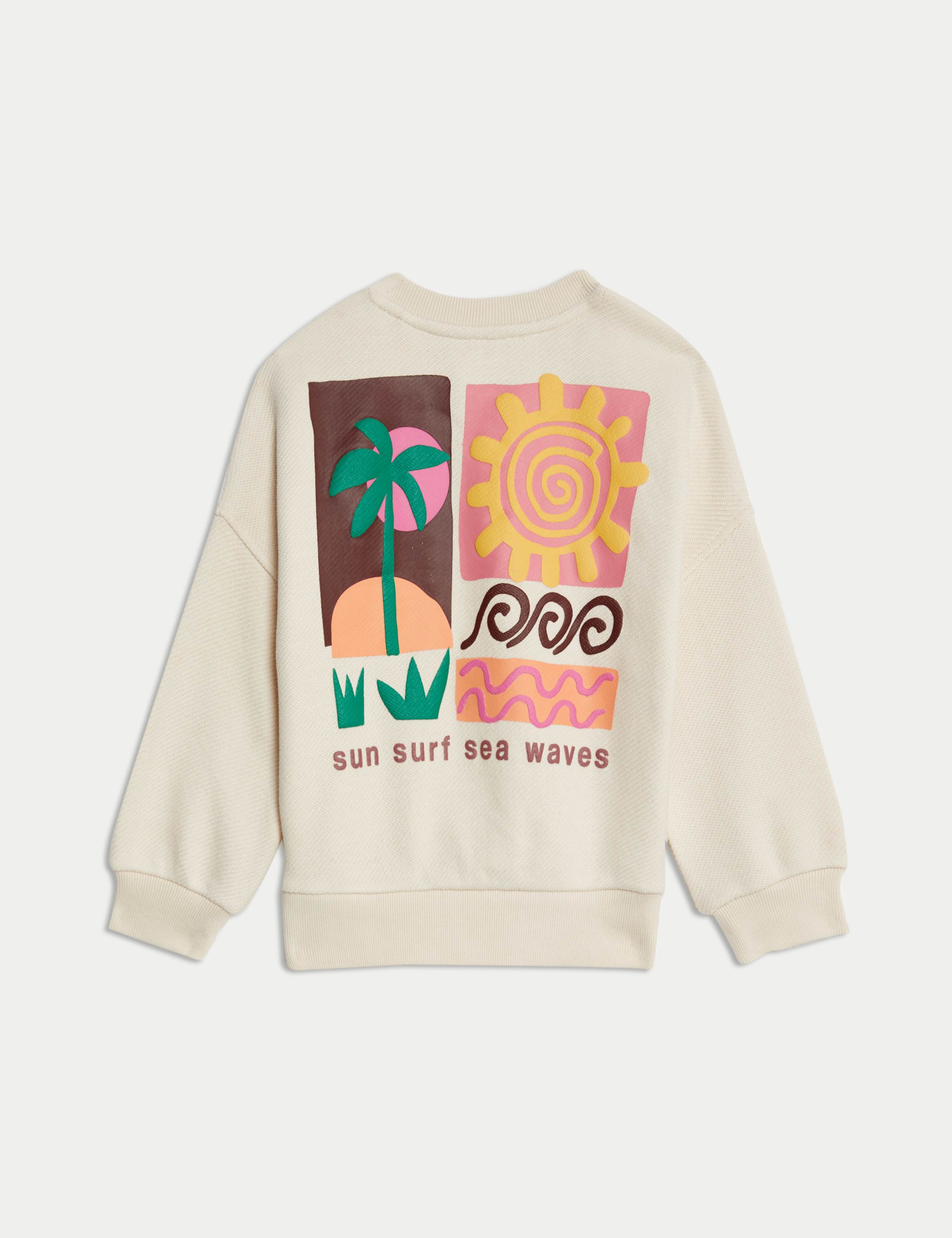 Cotton Rich Surf Graphic Sweatshirt (2-16 Yrs) 8 of 8