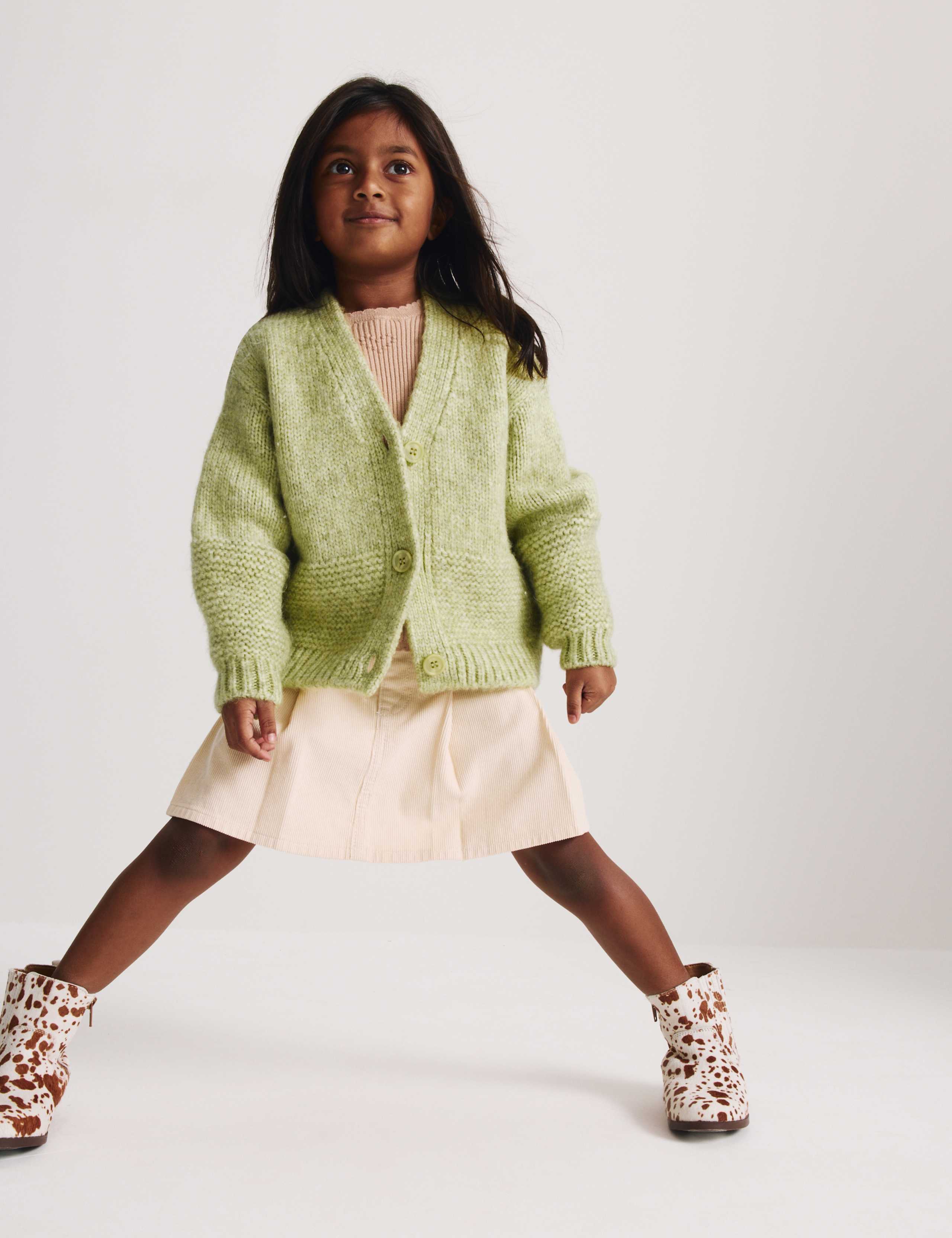 Chunky Knit V-Neck Textured Cardigan (2-10 Yrs) 5 of 6