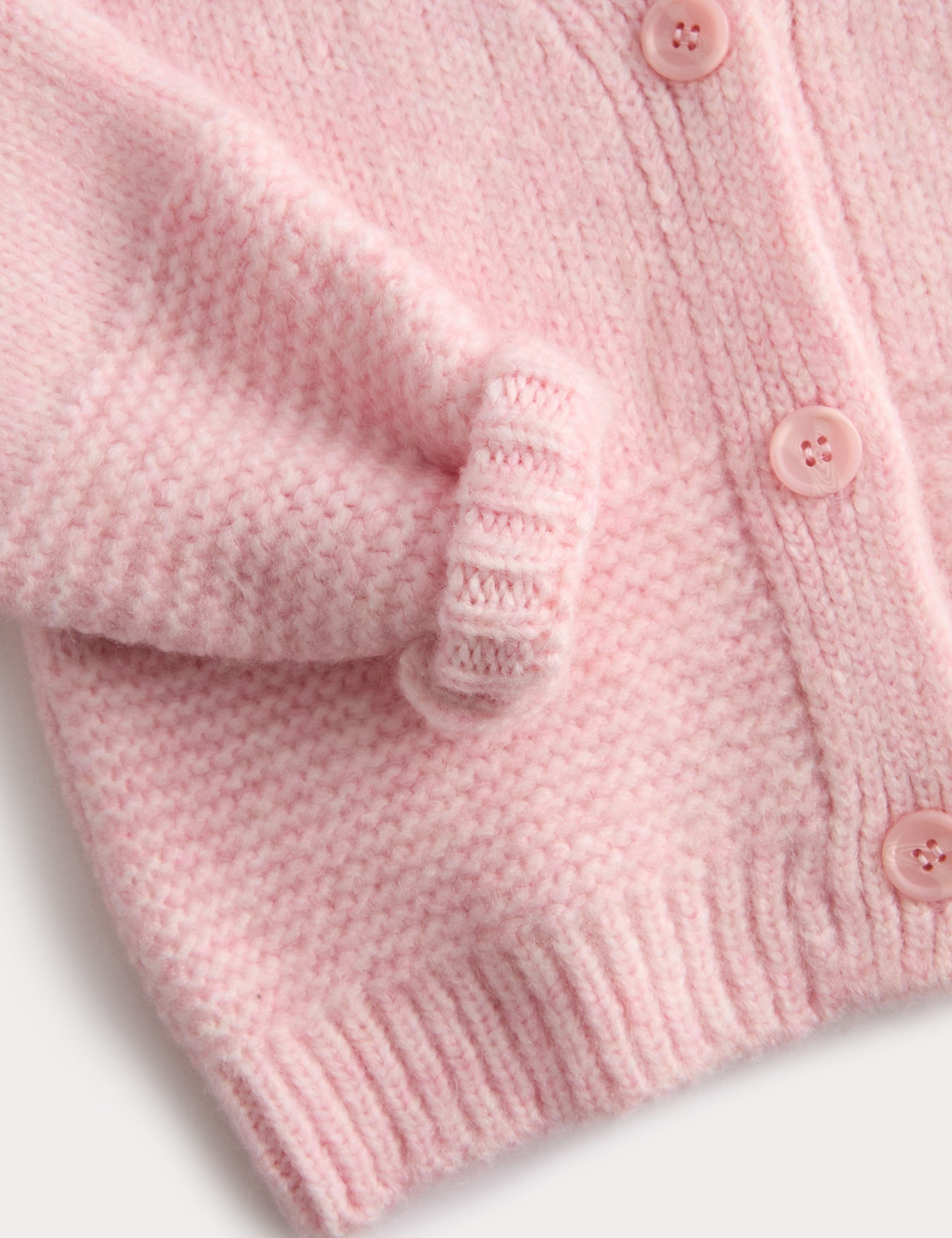 Chunky Knit V-Neck Textured Cardigan (2-10 Yrs) 2 of 3
