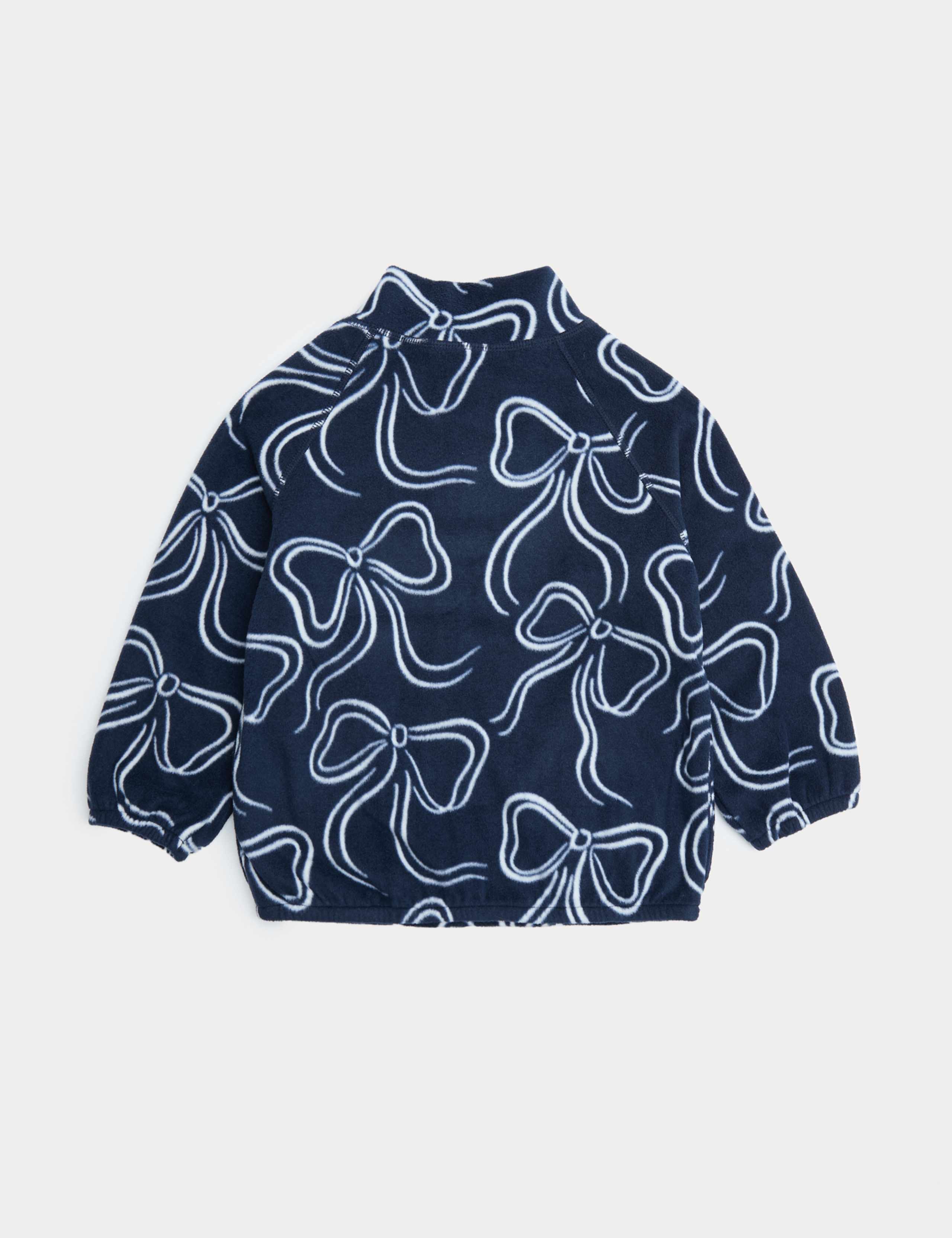 Fleece Bow Print Half-Zip Jumper (2-8 Yrs) 3 of 4