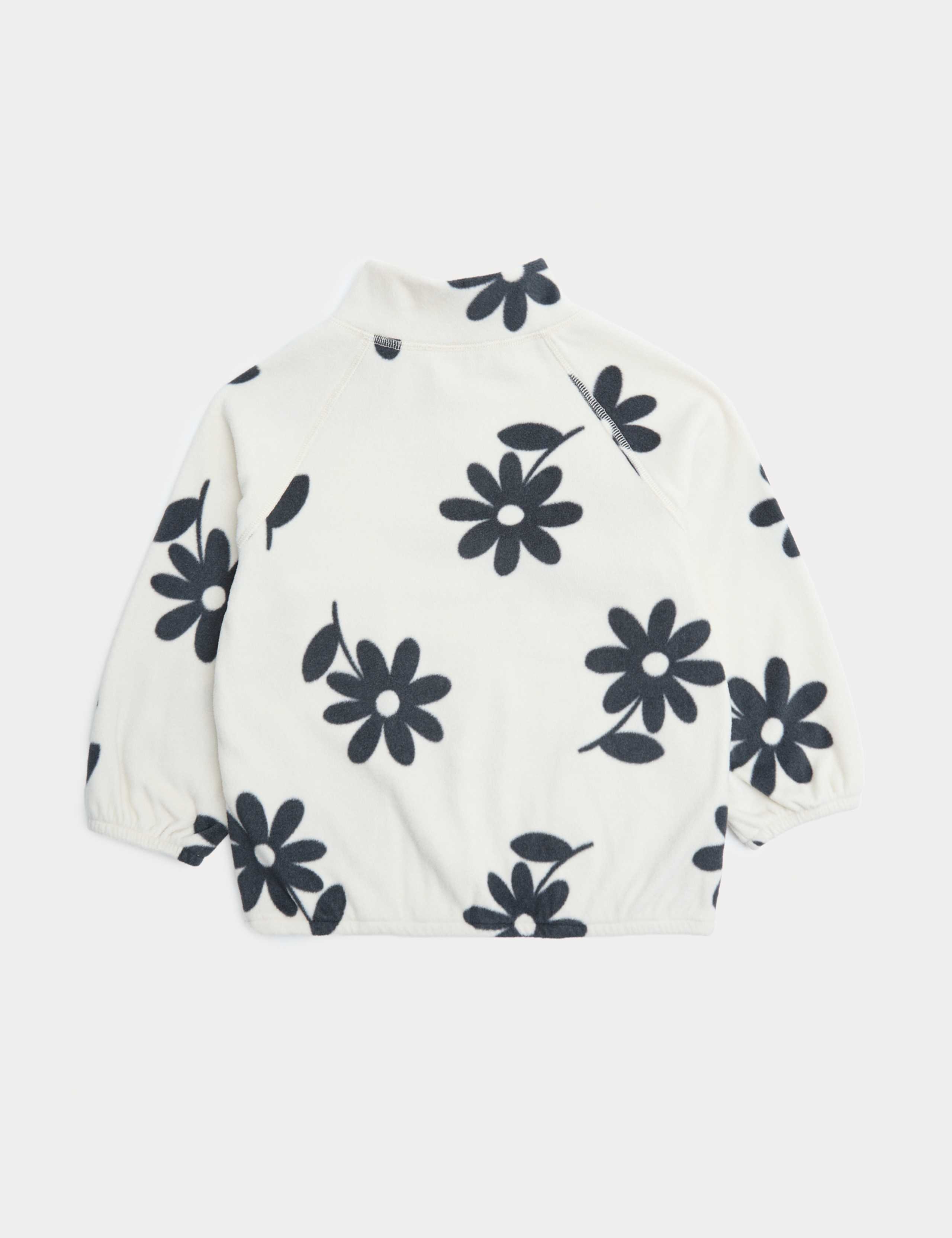 Fleece Floral Print Jumper (2-8 Yrs) 2 of 4