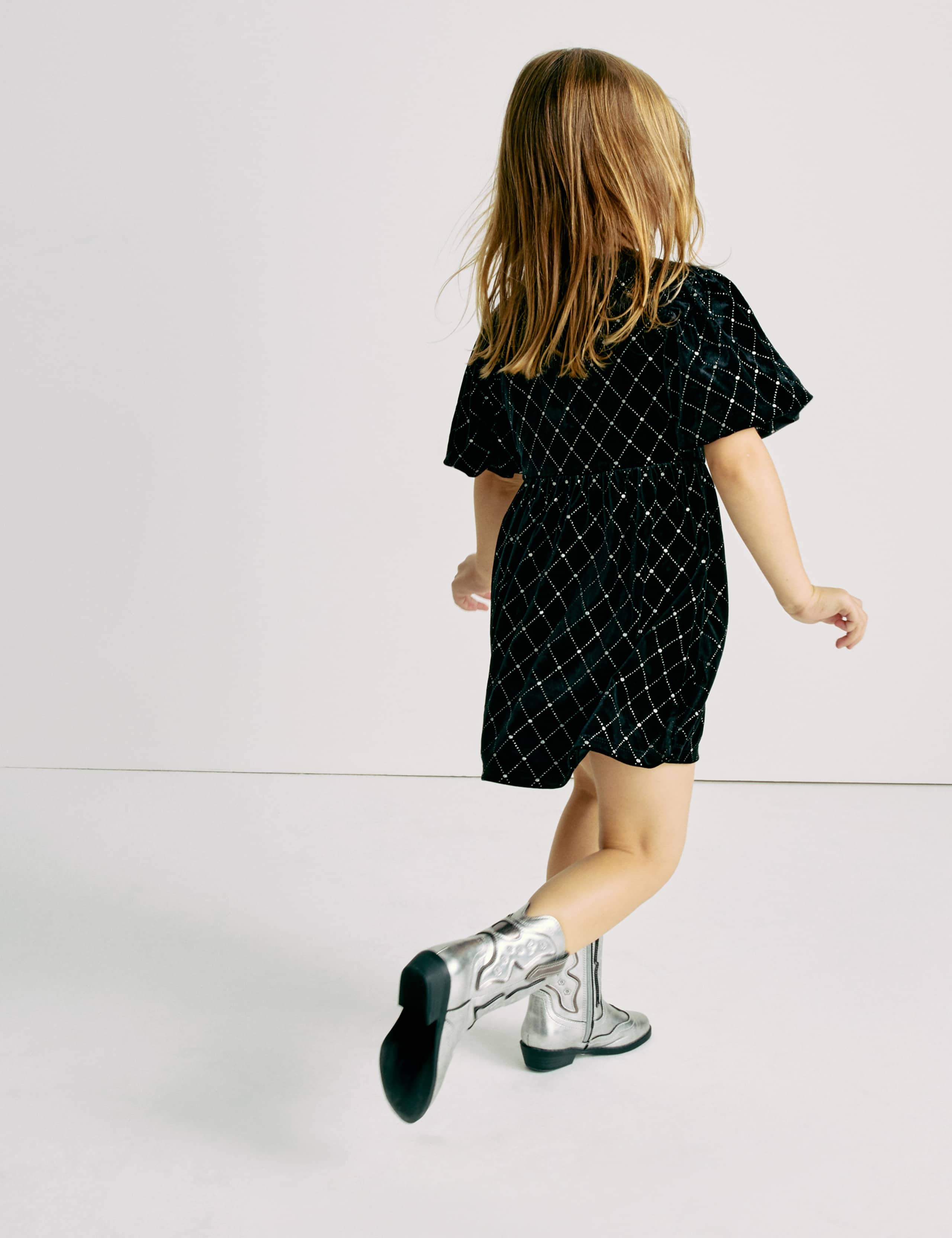 Velvet Sequin Dress (2-10 Yrs) 4 of 6