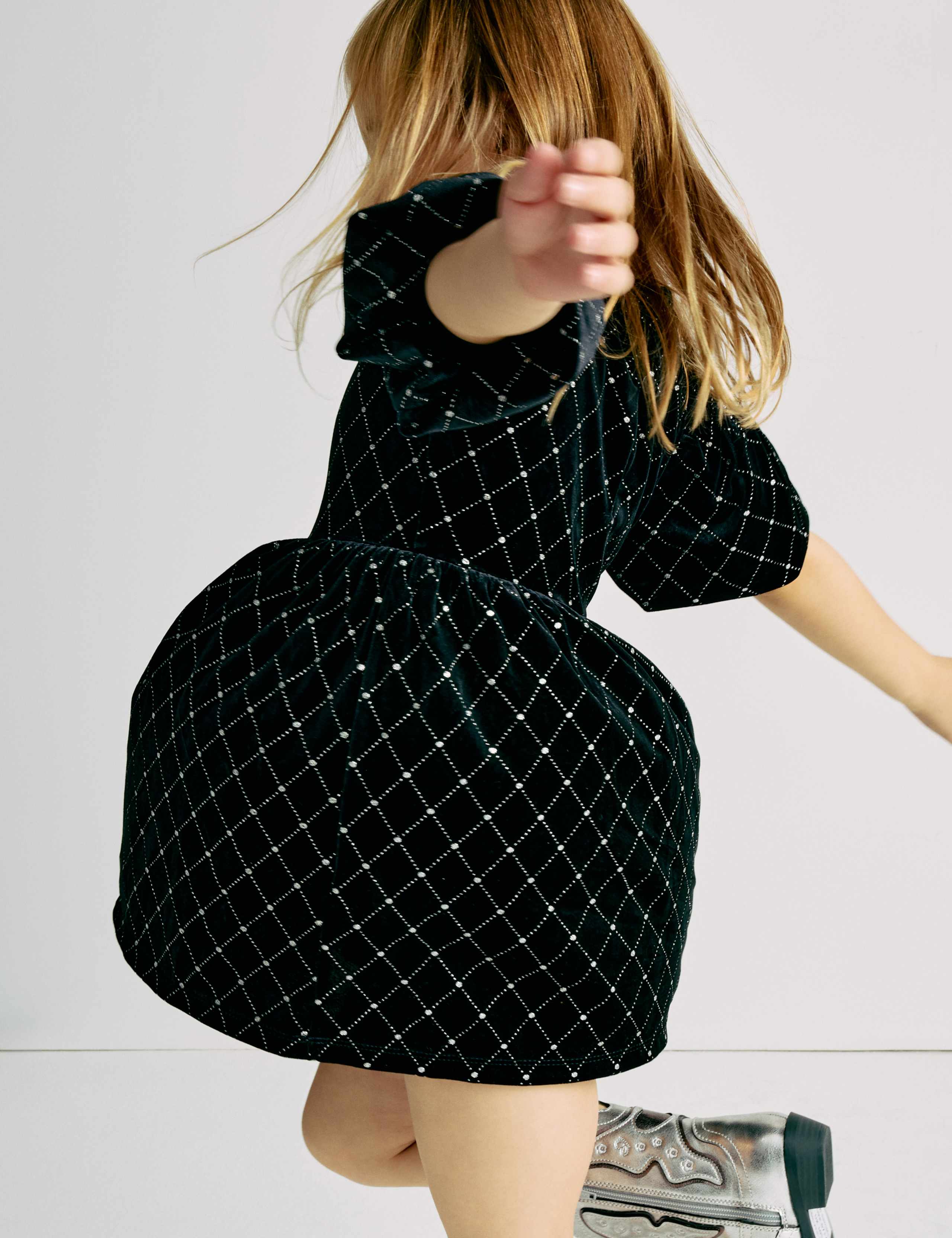 Velvet Glitter Dress (2-10 Yrs) 6 of 6