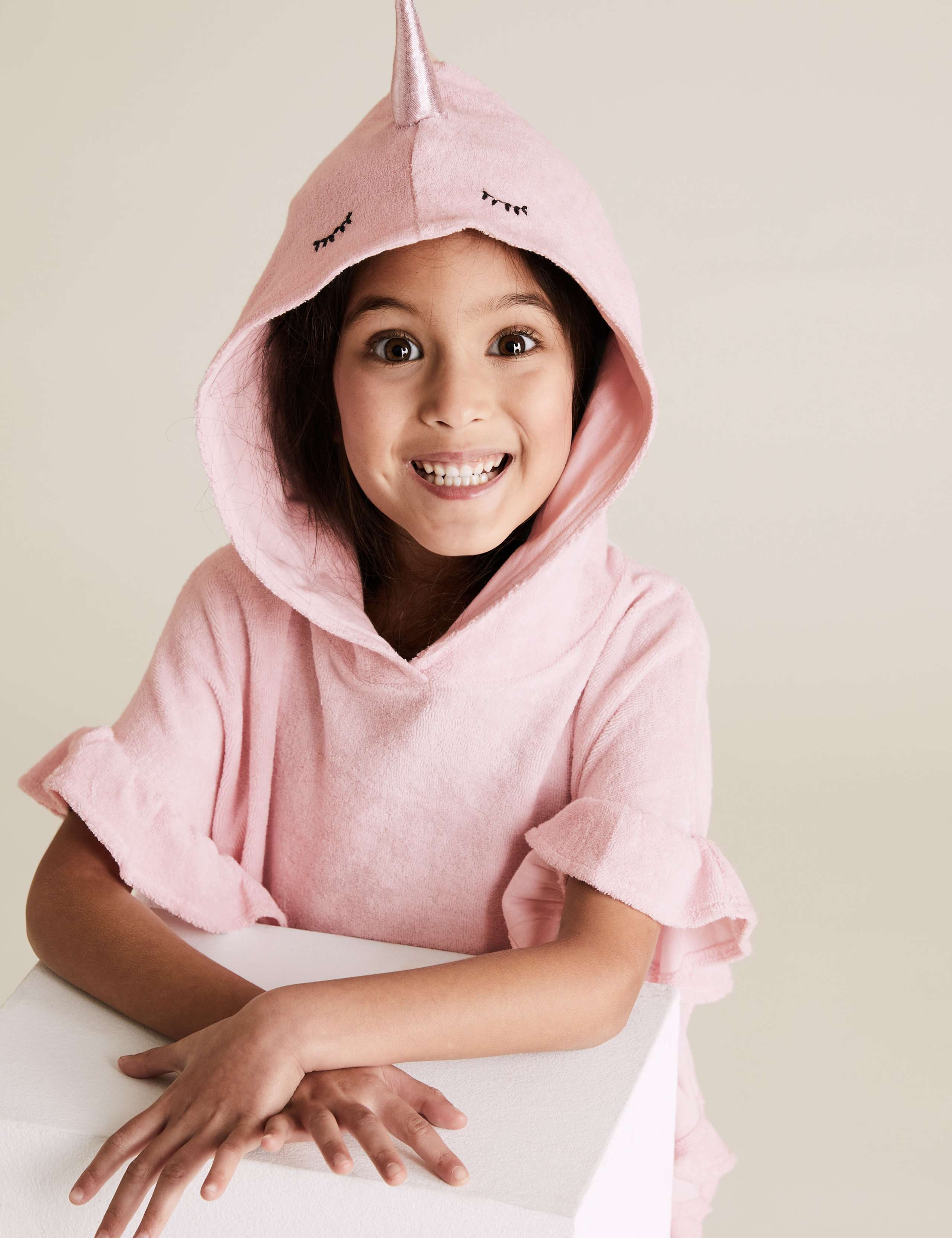 Cotton Unicorn Poncho (2-7 Yrs) 3 of 4