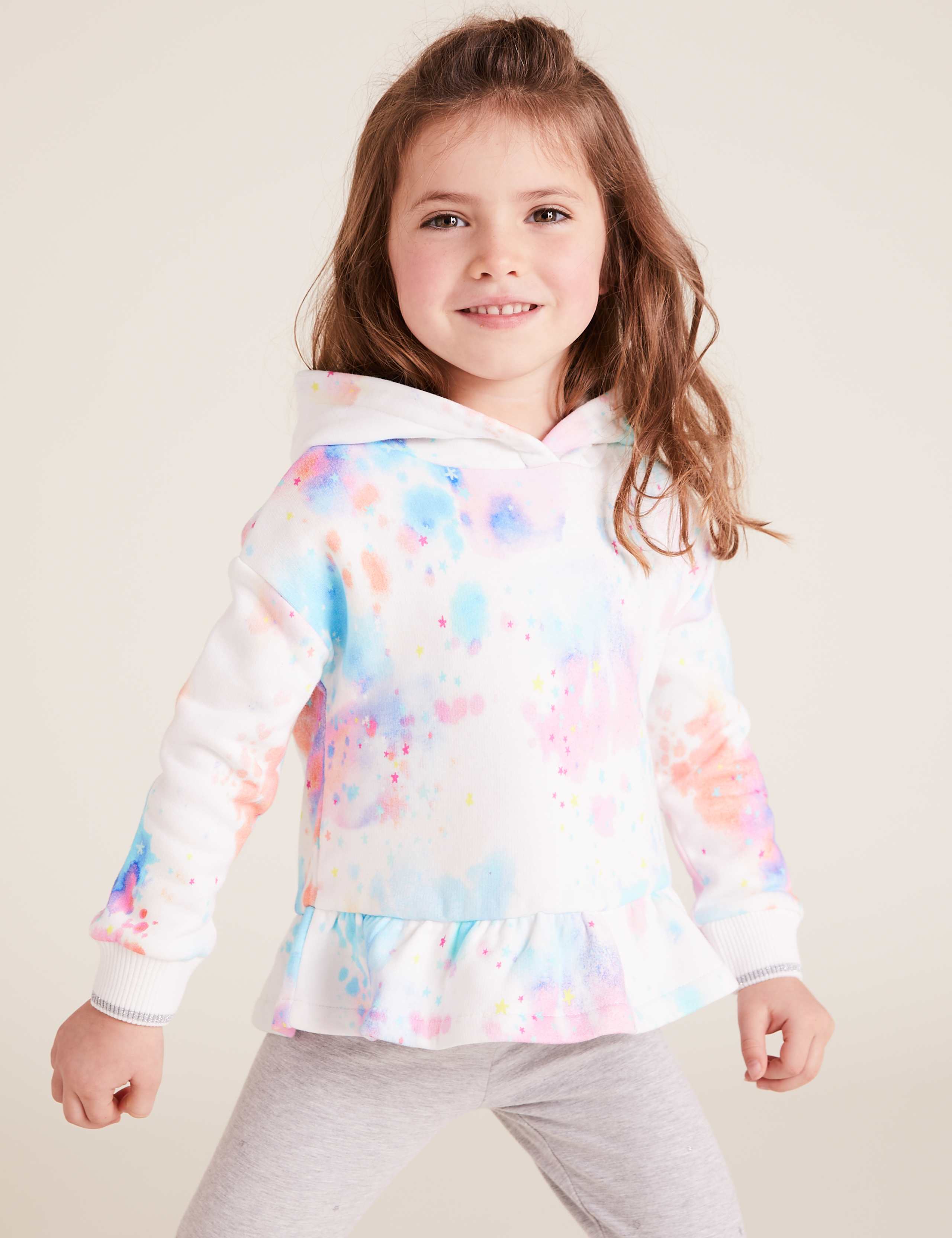Cotton Tie Dye Print Hoodie (2-7 Yrs) 1 of 4