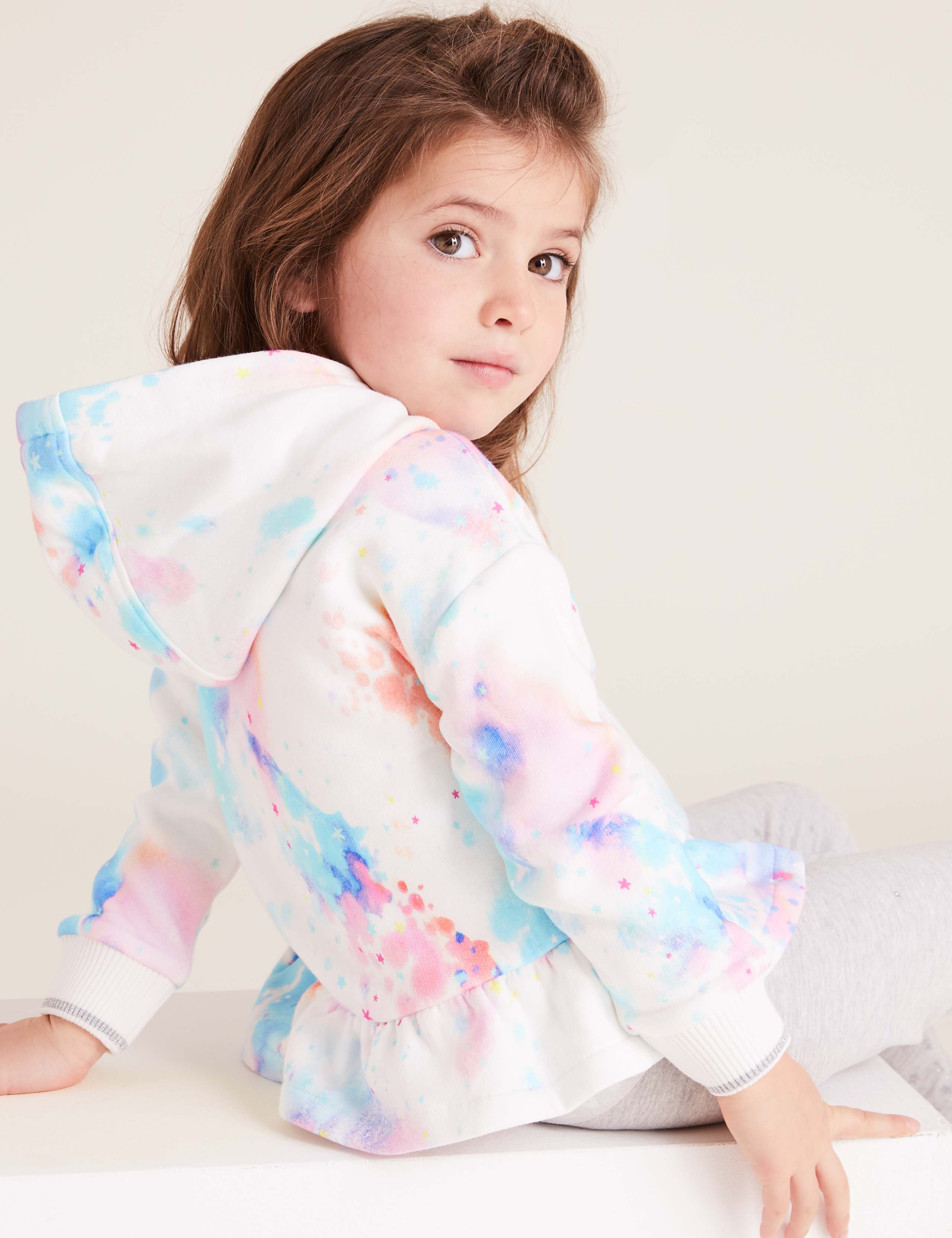 Cotton Tie Dye Print Hoodie (2-7 Yrs) 4 of 4