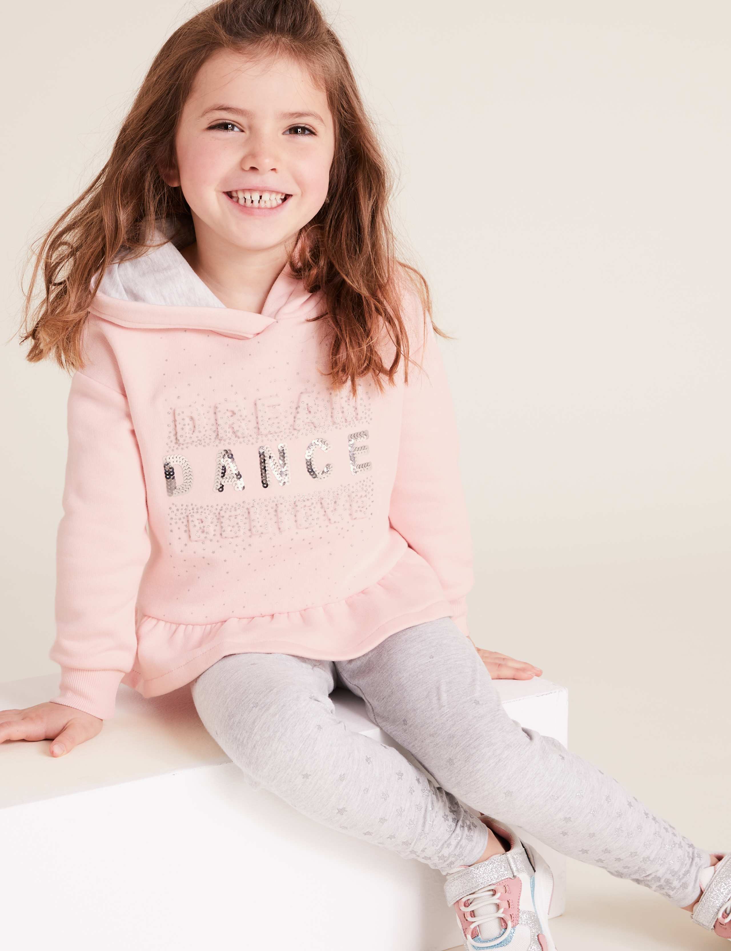 Cotton Dance Slogan Hoodie (2-7 Yrs) 1 of 4