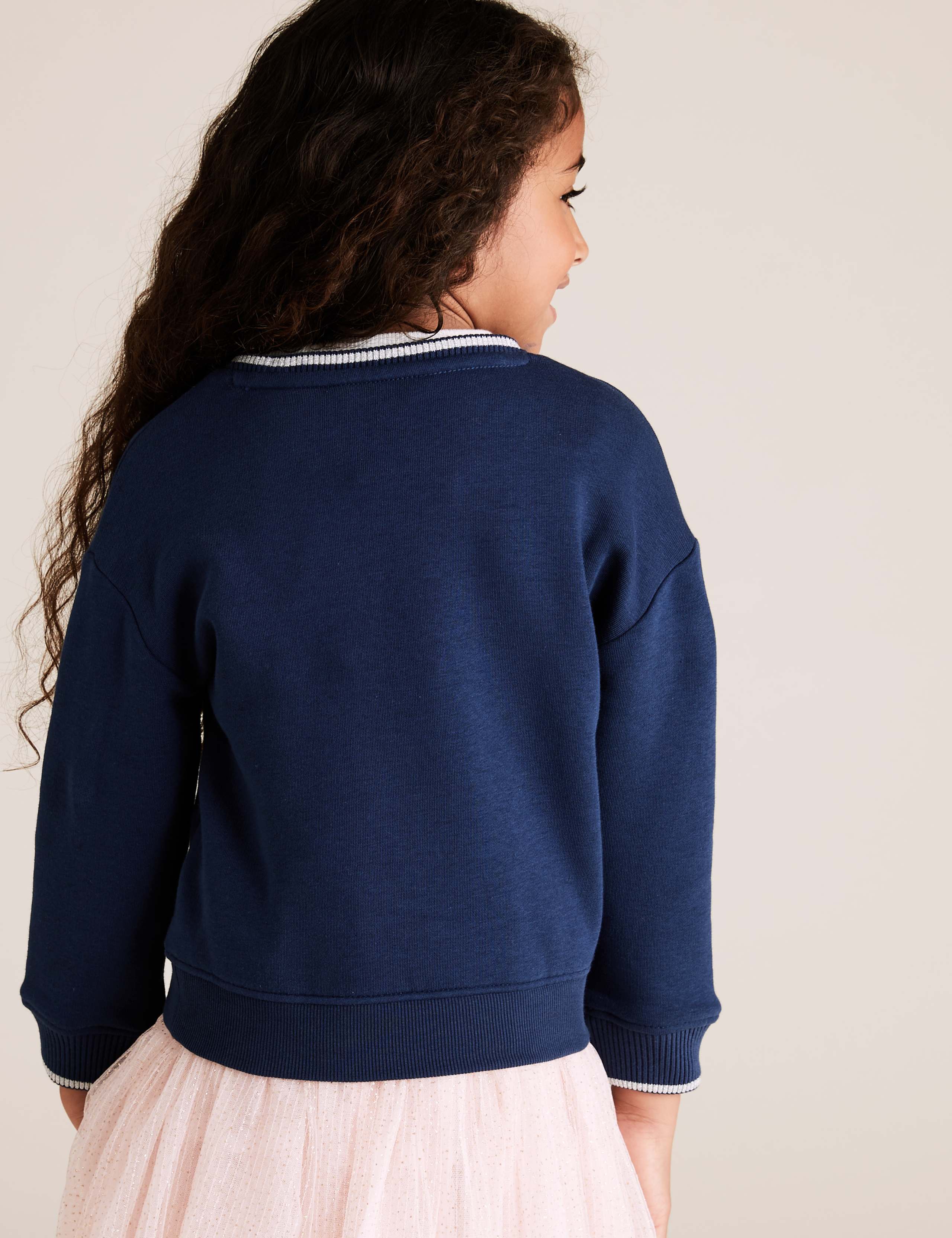Cotton Space Unicorn Sequin Sweatshirt (2-7 Yrs) 4 of 8