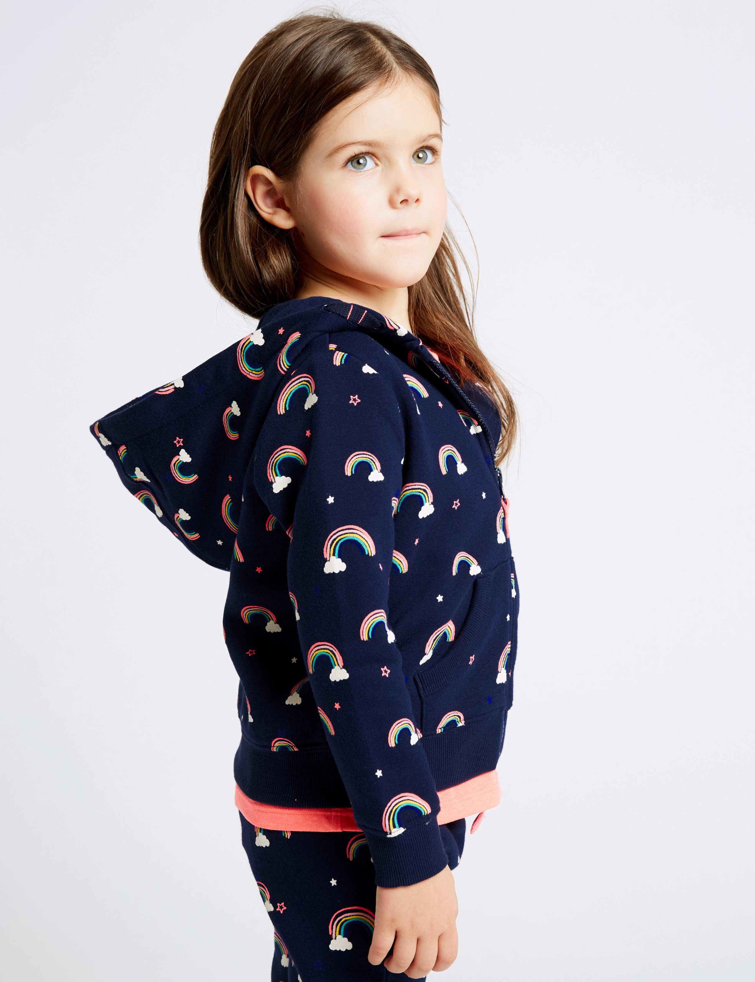 Rainbow Print Hooded Top (3 Months - 7 Years) 3 of 3