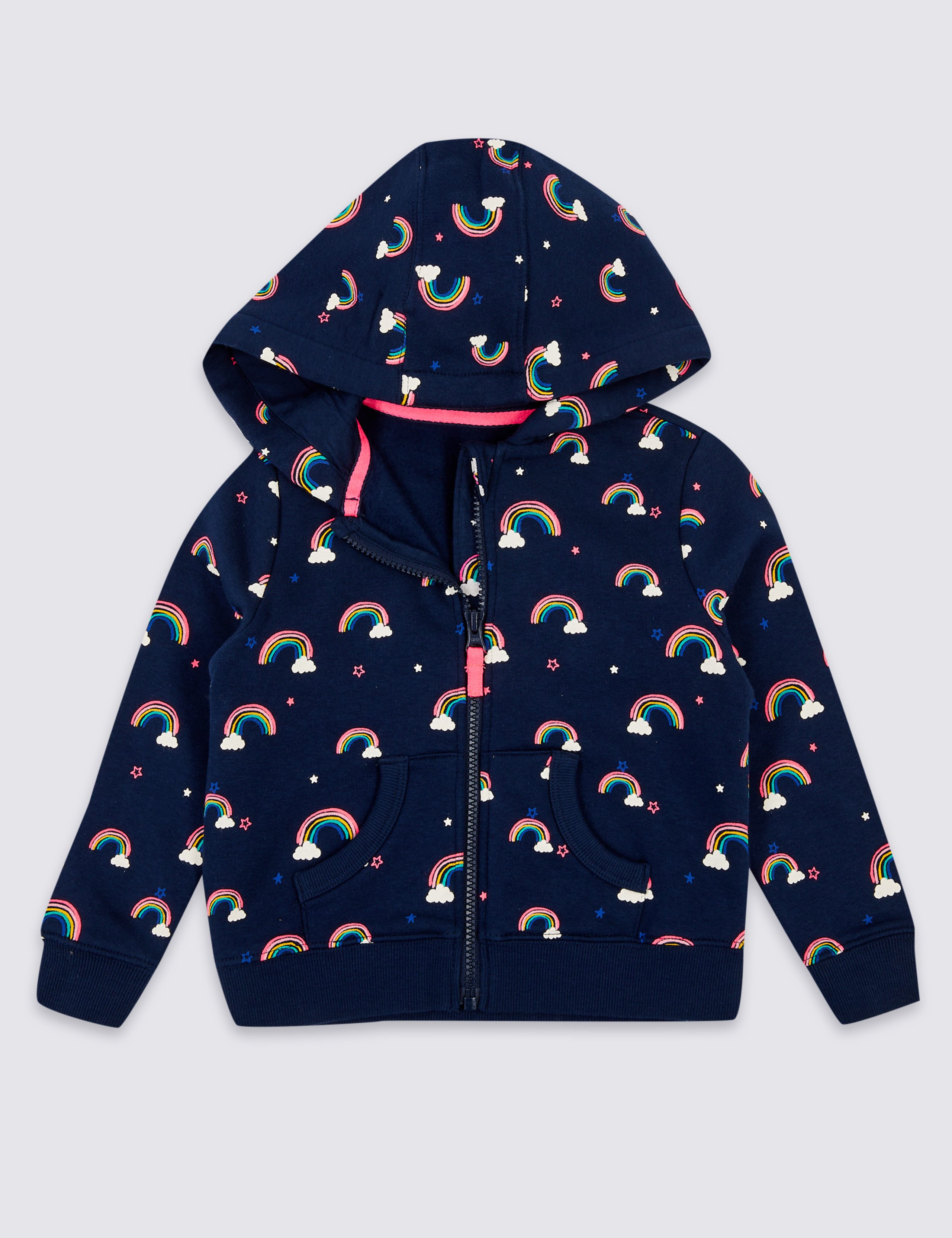 Rainbow Print Hooded Top (3 Months - 7 Years) 2 of 3