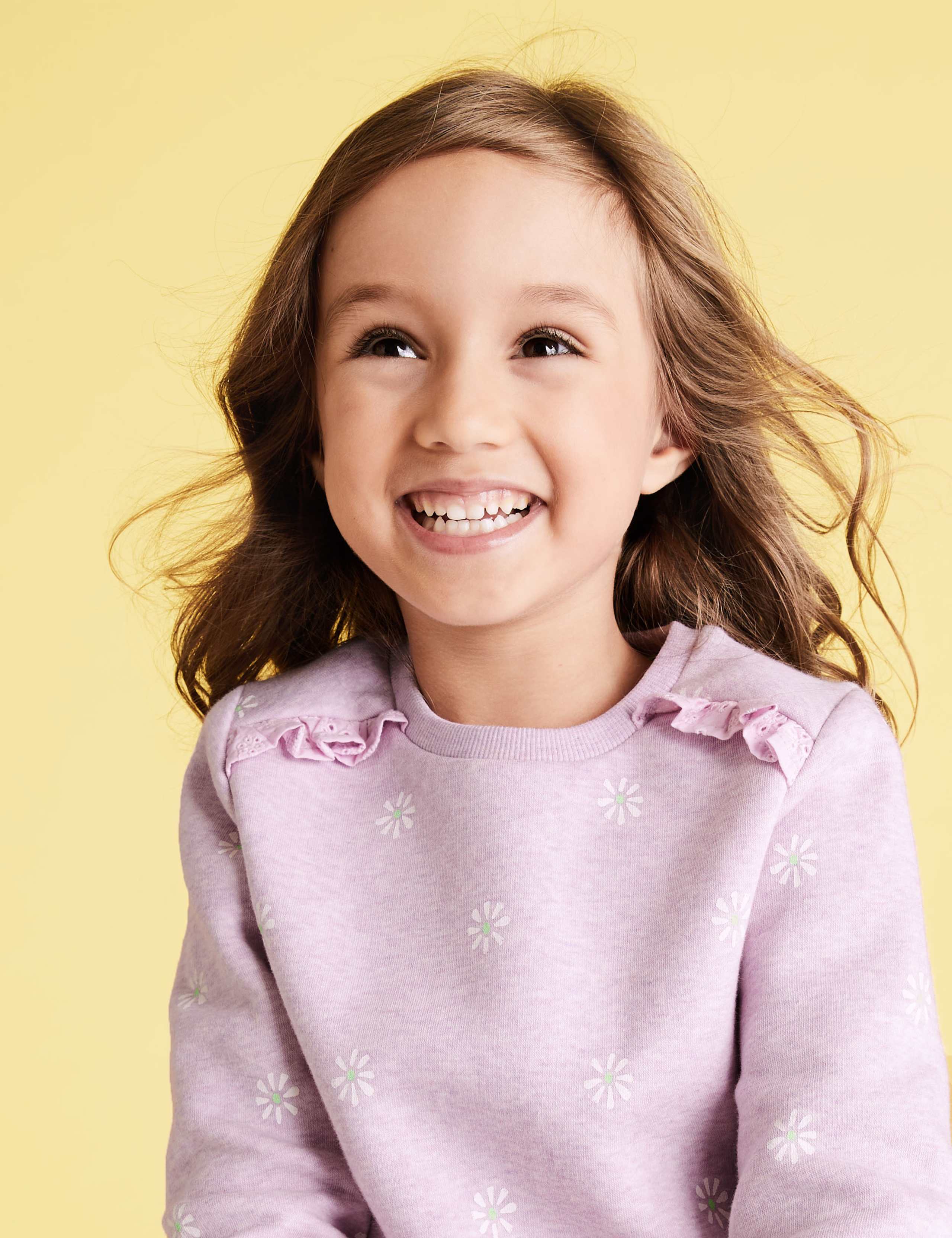 Cotton Floral Sweatshirt (2-7 Yrs) 1 of 4