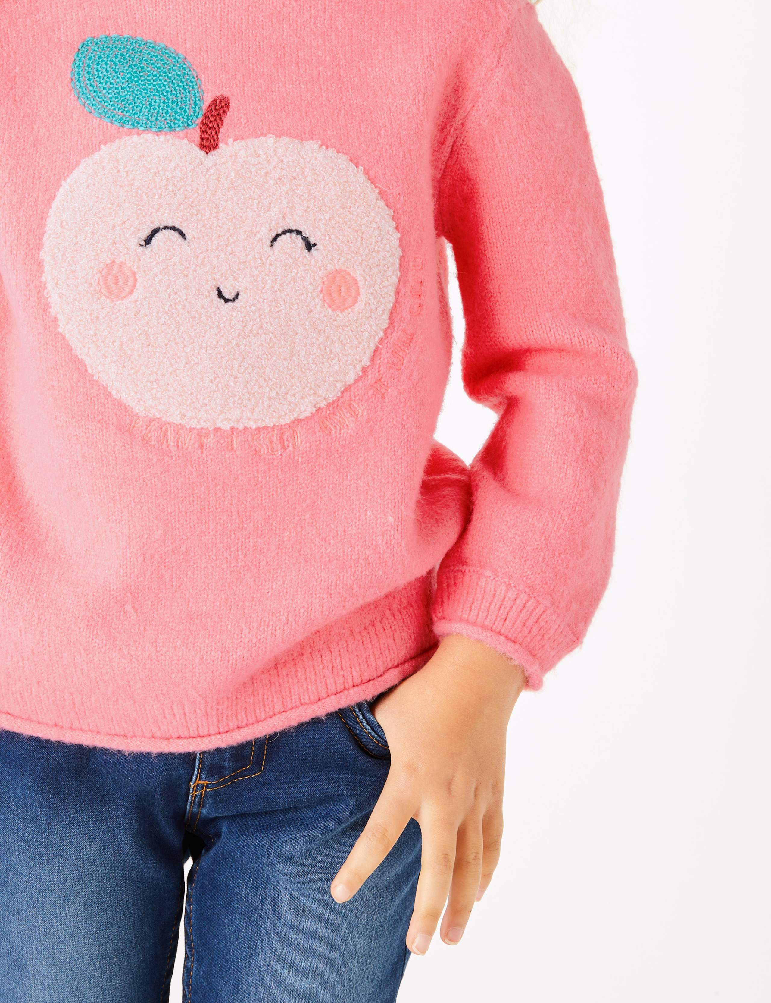 Sequin Apple Jumper (2-7 Years) 3 of 4