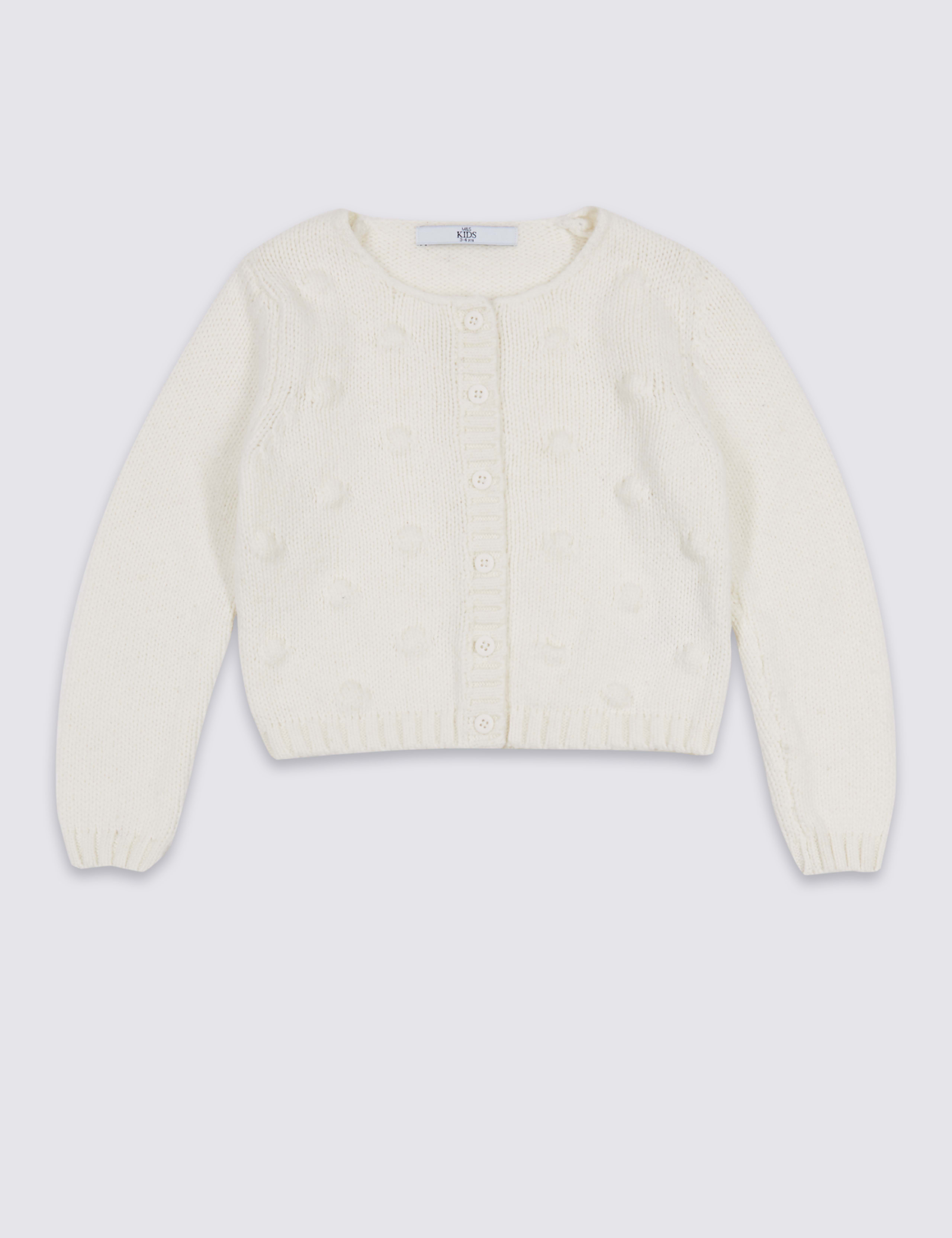 Cotton Rich Chunky Knit Cardigan (3 Months - 5 Years) 2 of 5