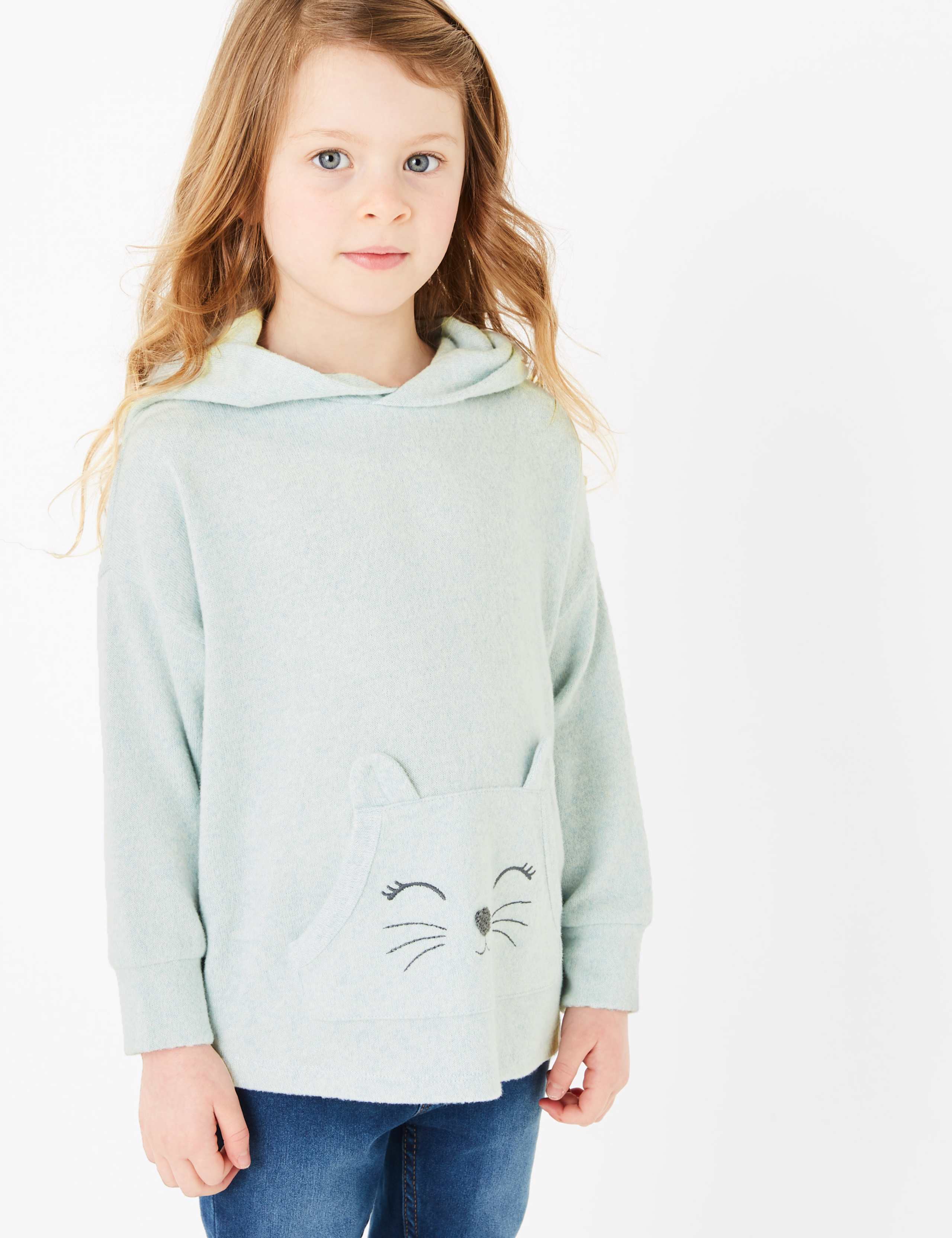 Animal Print Pocket Hoodie (2-7 Years) 1 of 4