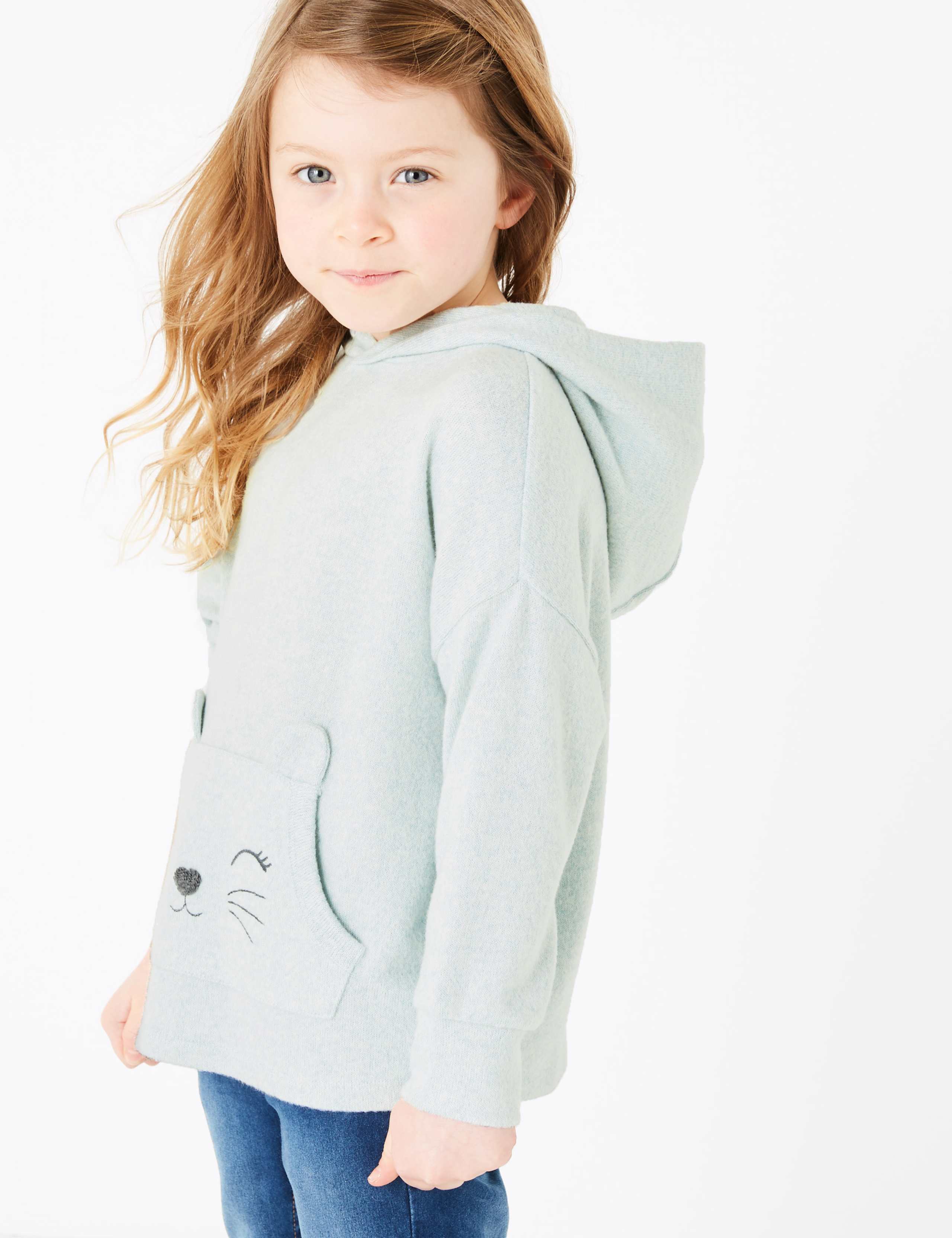 Animal Print Pocket Hoodie (2-7 Years) 4 of 4