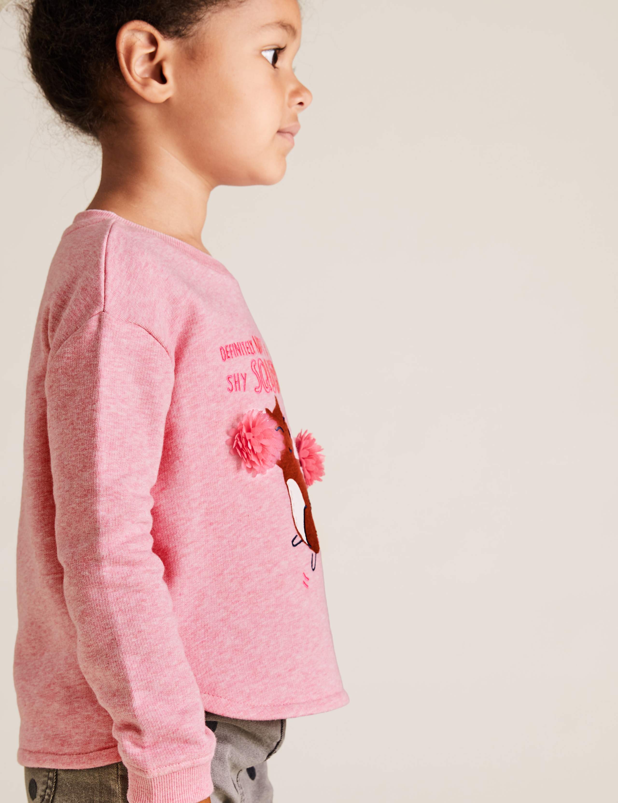 Cotton Rich Sequin Squirrel Sweatshirt (2-7 Yrs) 3 of 5