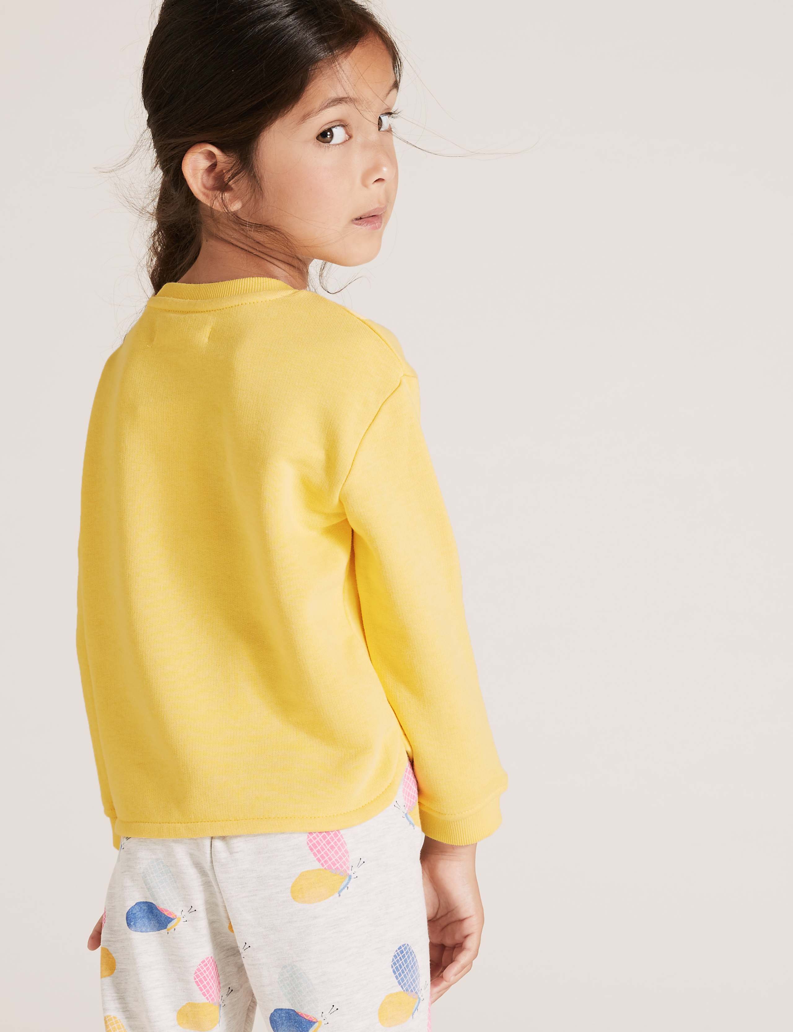 Cotton Rich Sequin Butterfly Sweatshirt (2-7 Yrs) 4 of 4