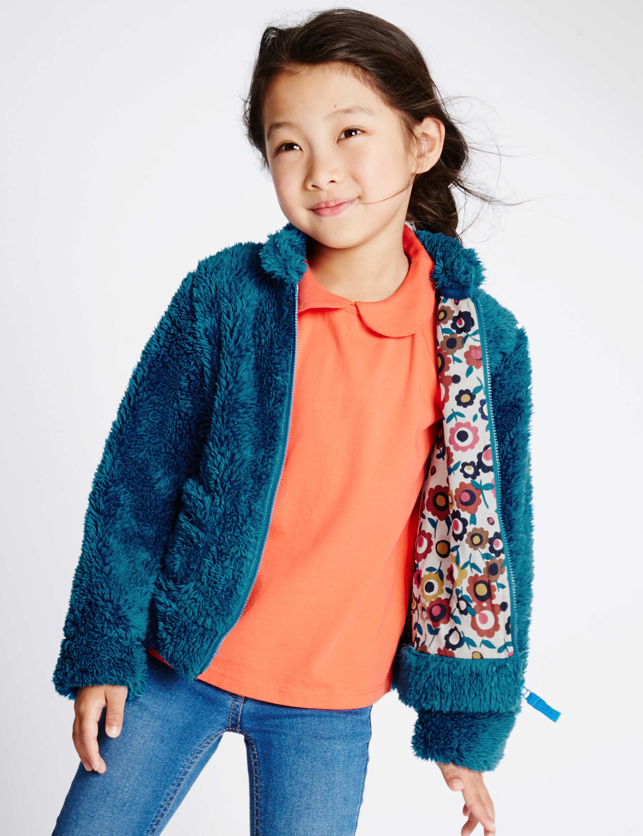 Front Zip Fleece Cardigan (1-7 Years) 1 of 6