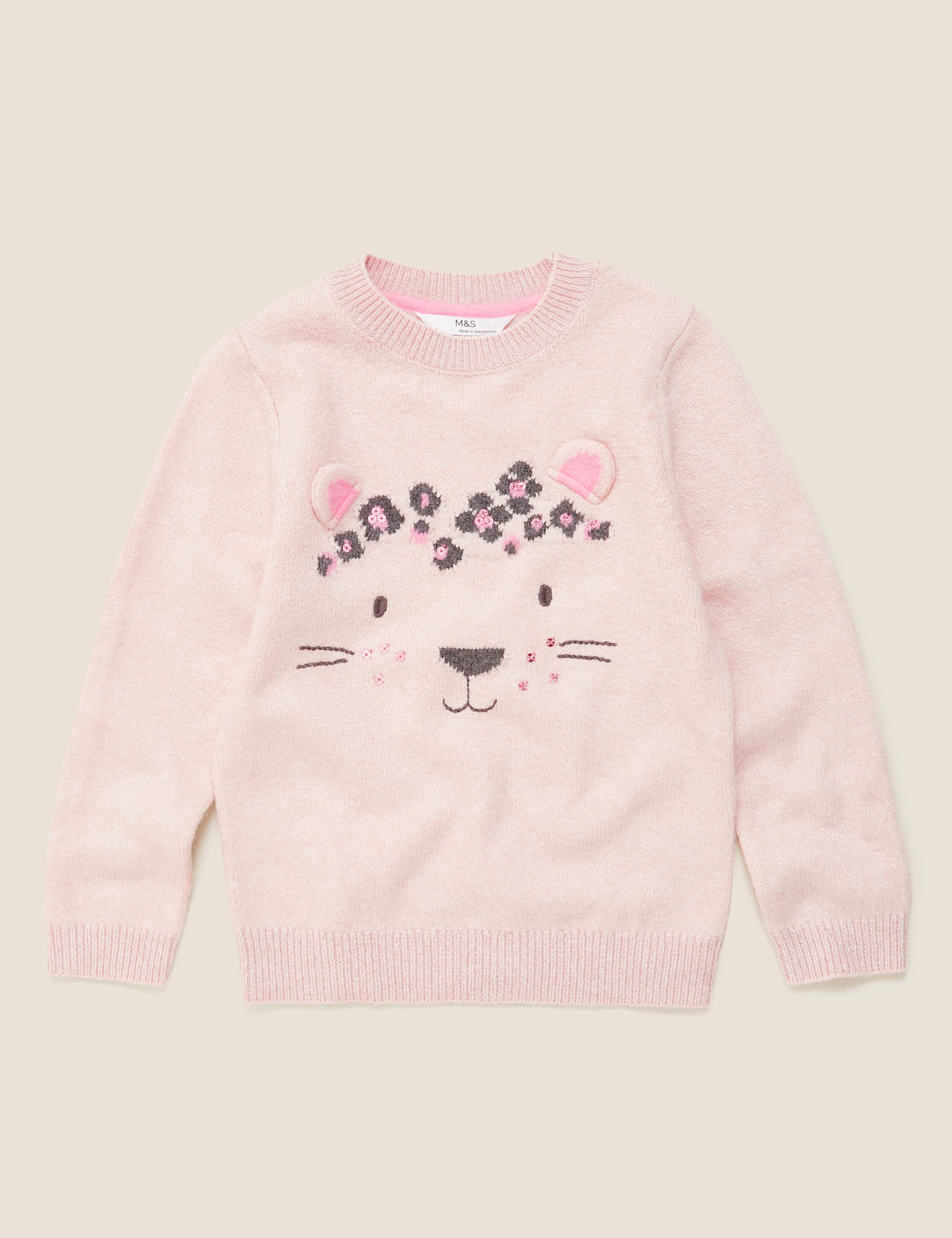Leopard Sequin Jumper (2-7 Yrs) 2 of 5