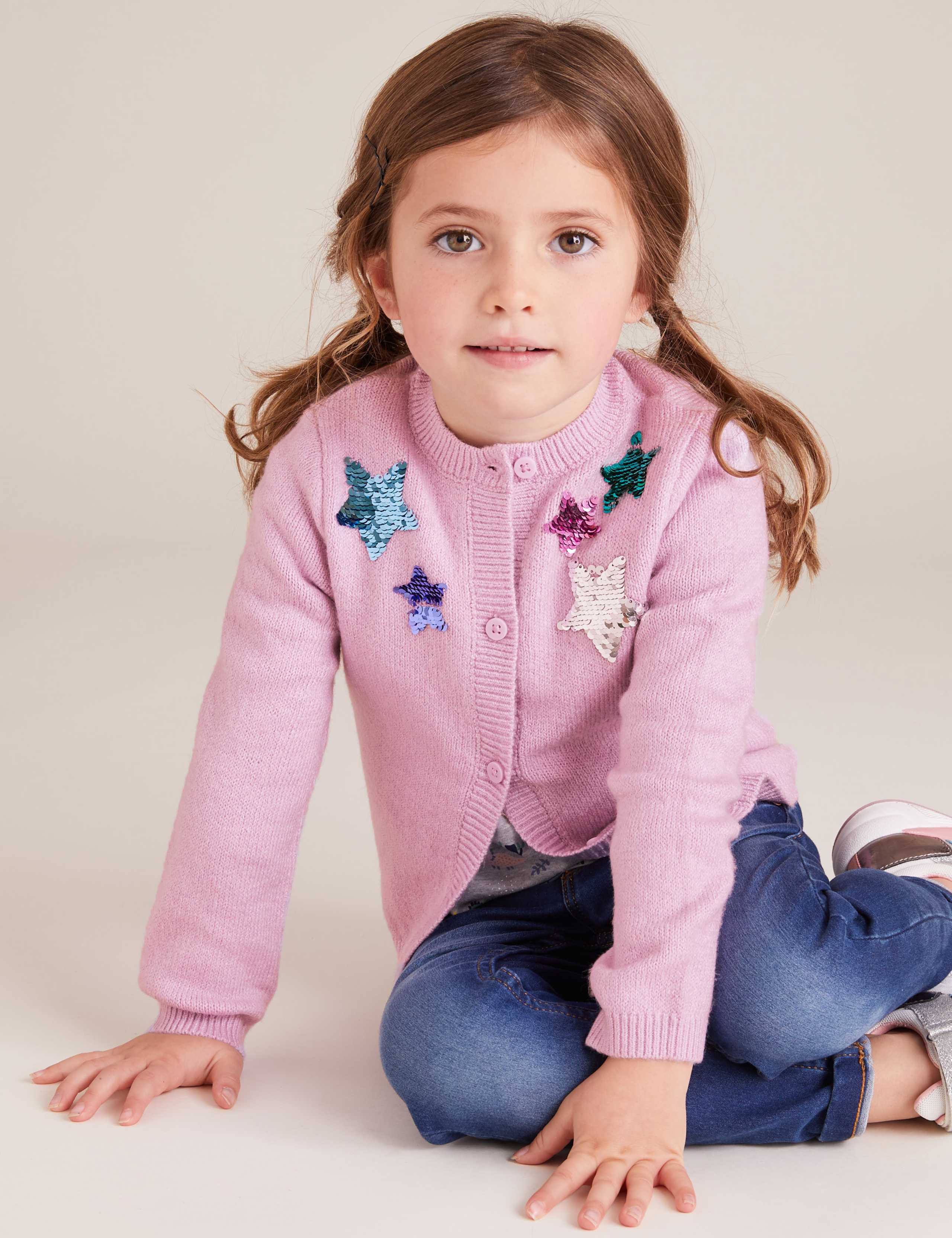 Sequin Star Cardigan 1 of 5
