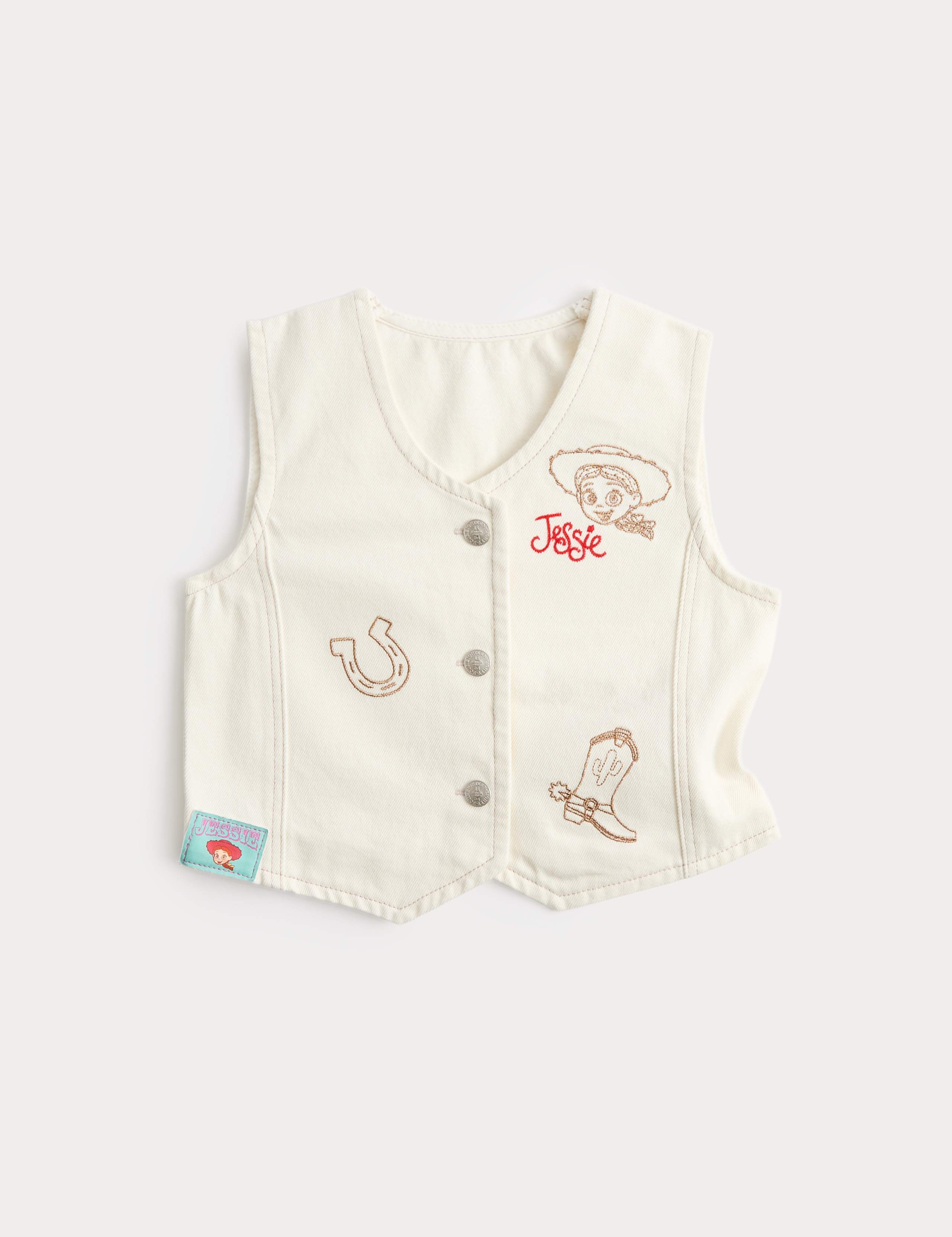 Pure Cotton Toy Story™ Jessie Waistcoat (2-8 Yrs) 1 of 2