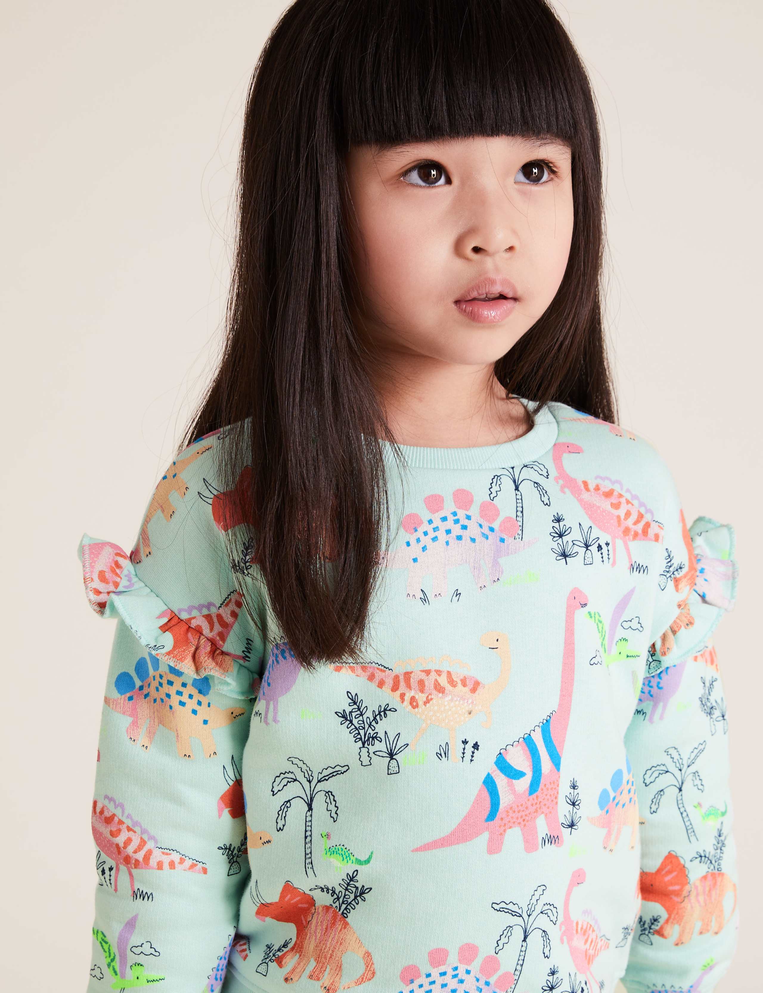 Cotton Dinosaur Print Sweatshirt (2-7 Yrs) 3 of 4