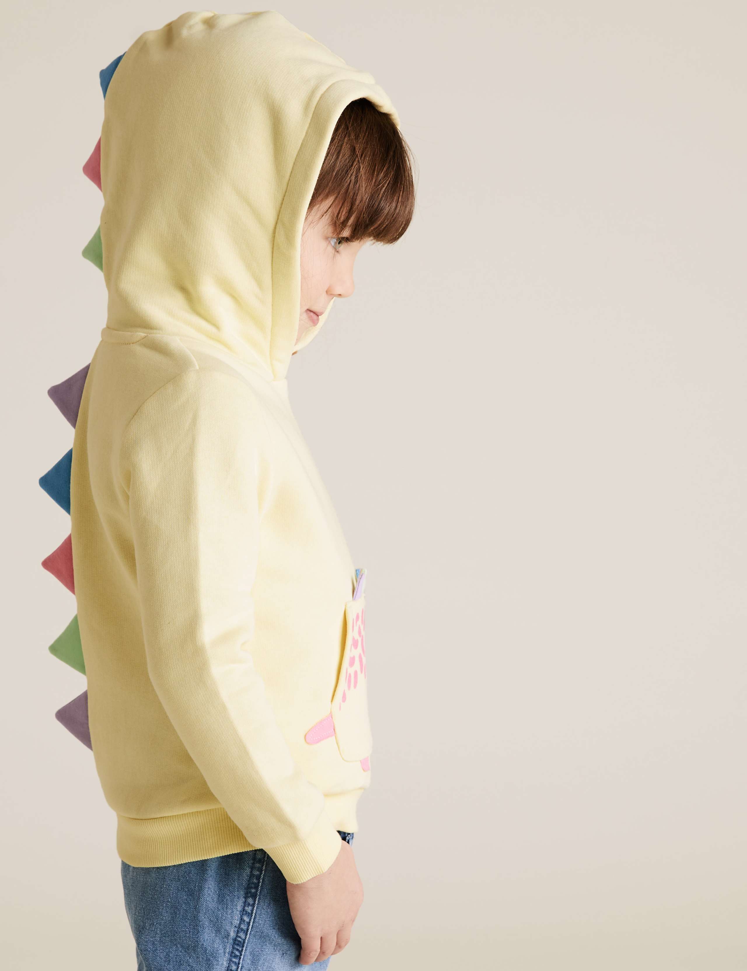 Cotton Dinosaur Hoddie (2-7 Yrs) 4 of 5