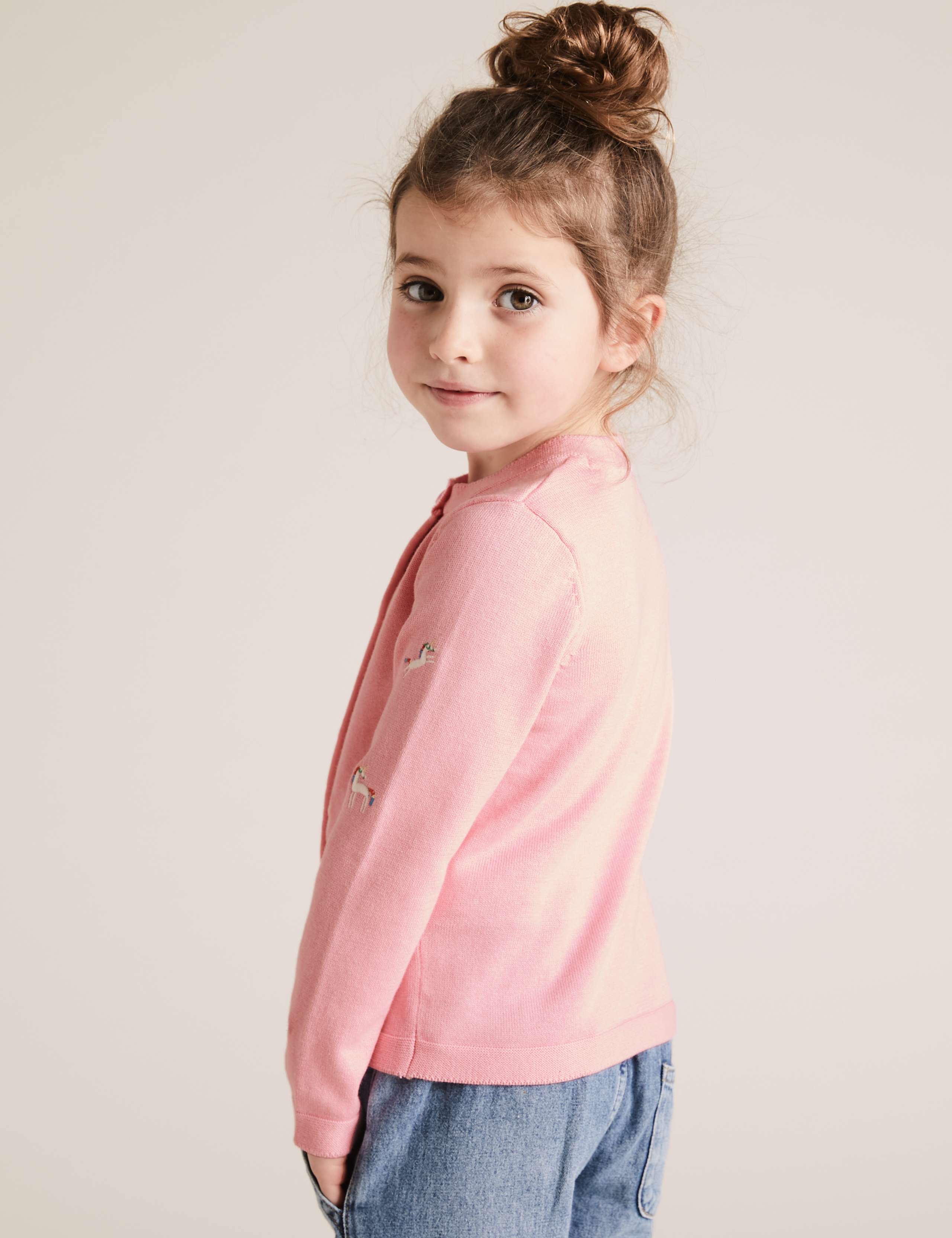 Pure Cotton Unicorn Cardigan (2-7 Yrs) 4 of 4