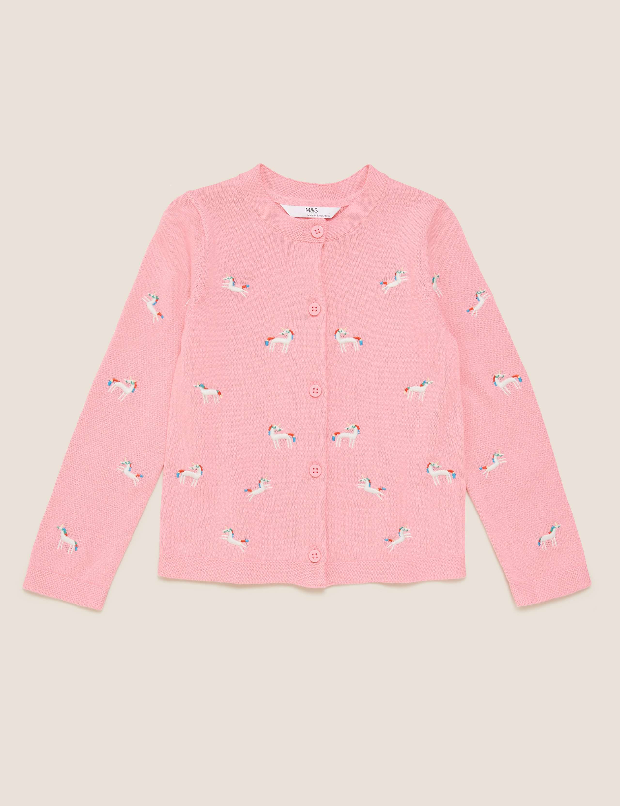 Pure Cotton Unicorn Cardigan (2-7 Yrs) 2 of 4