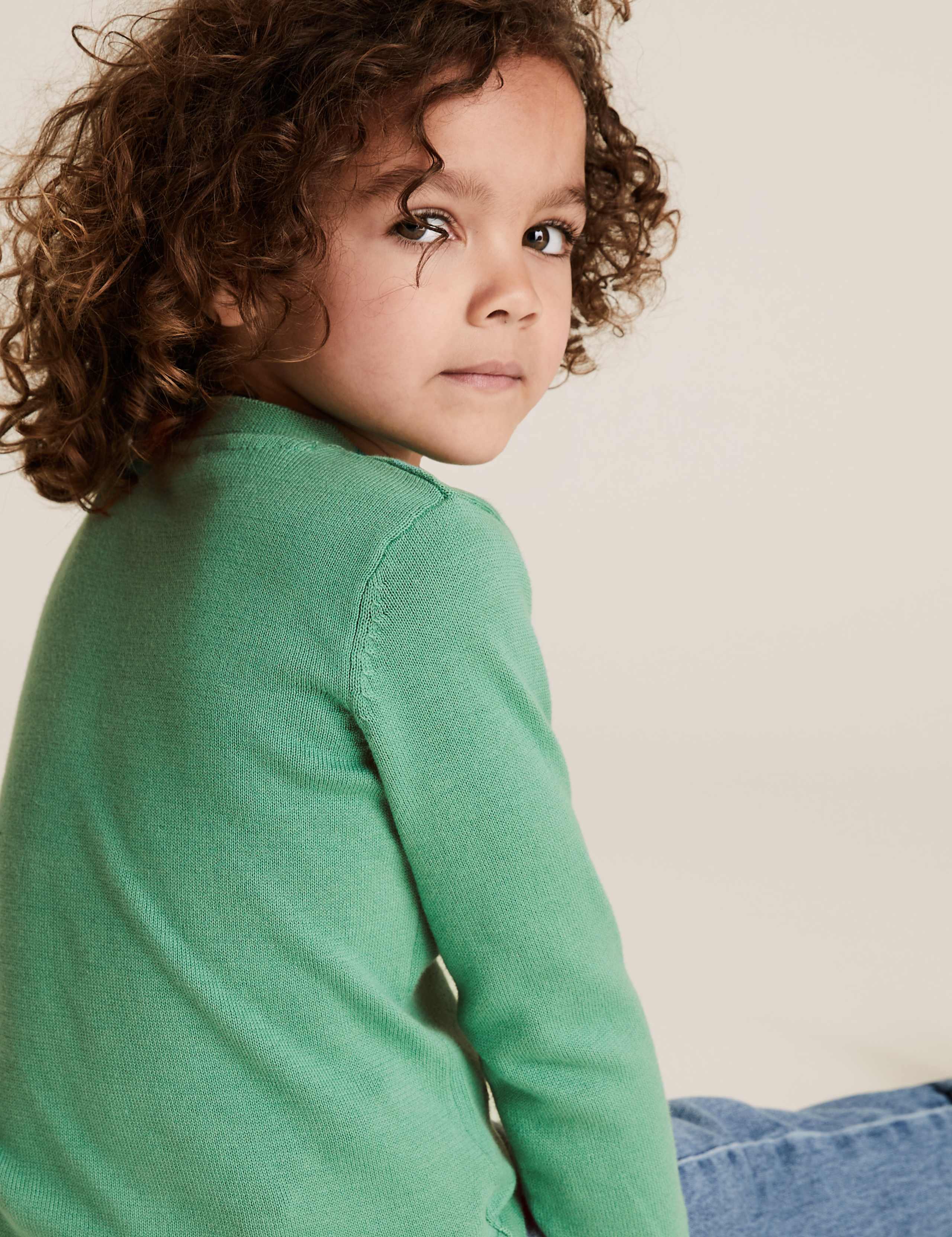 Pure Cotton Dinosaur Cardigan (2-7 Yrs) 4 of 4
