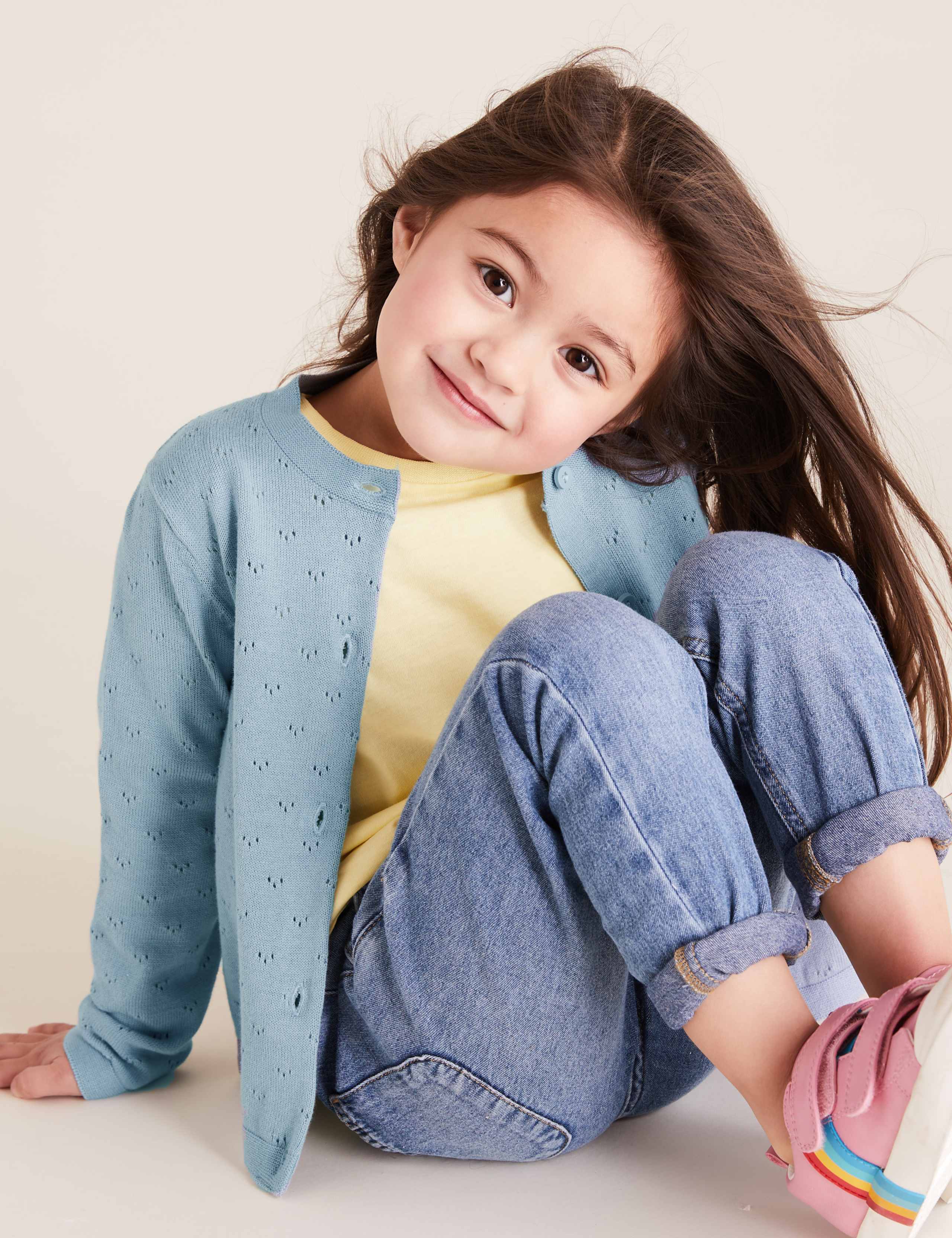 Pure Cotton Cardigan (2-7 Yrs) 1 of 4