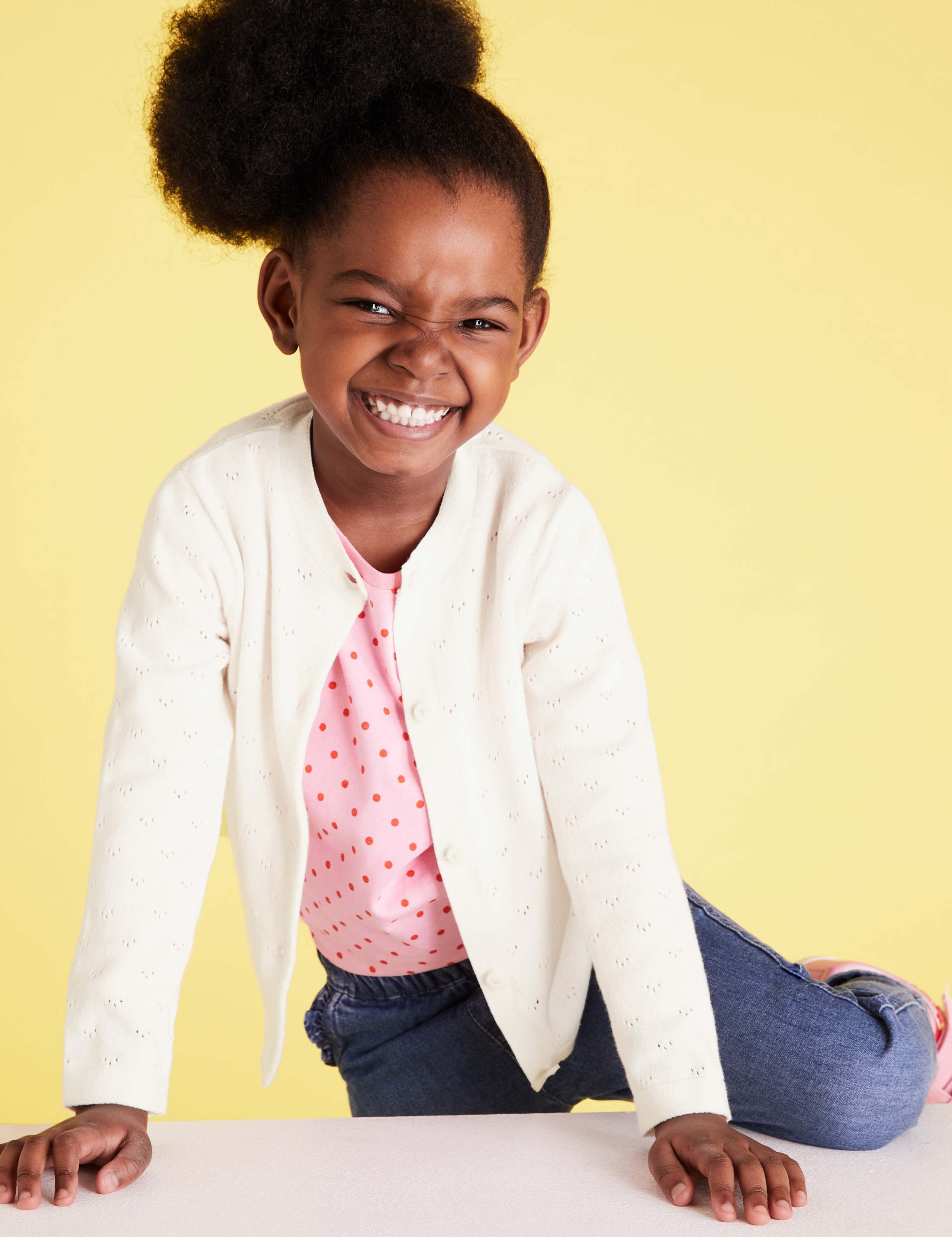 Pure Cotton Cardigan (2-7 Yrs) 1 of 4