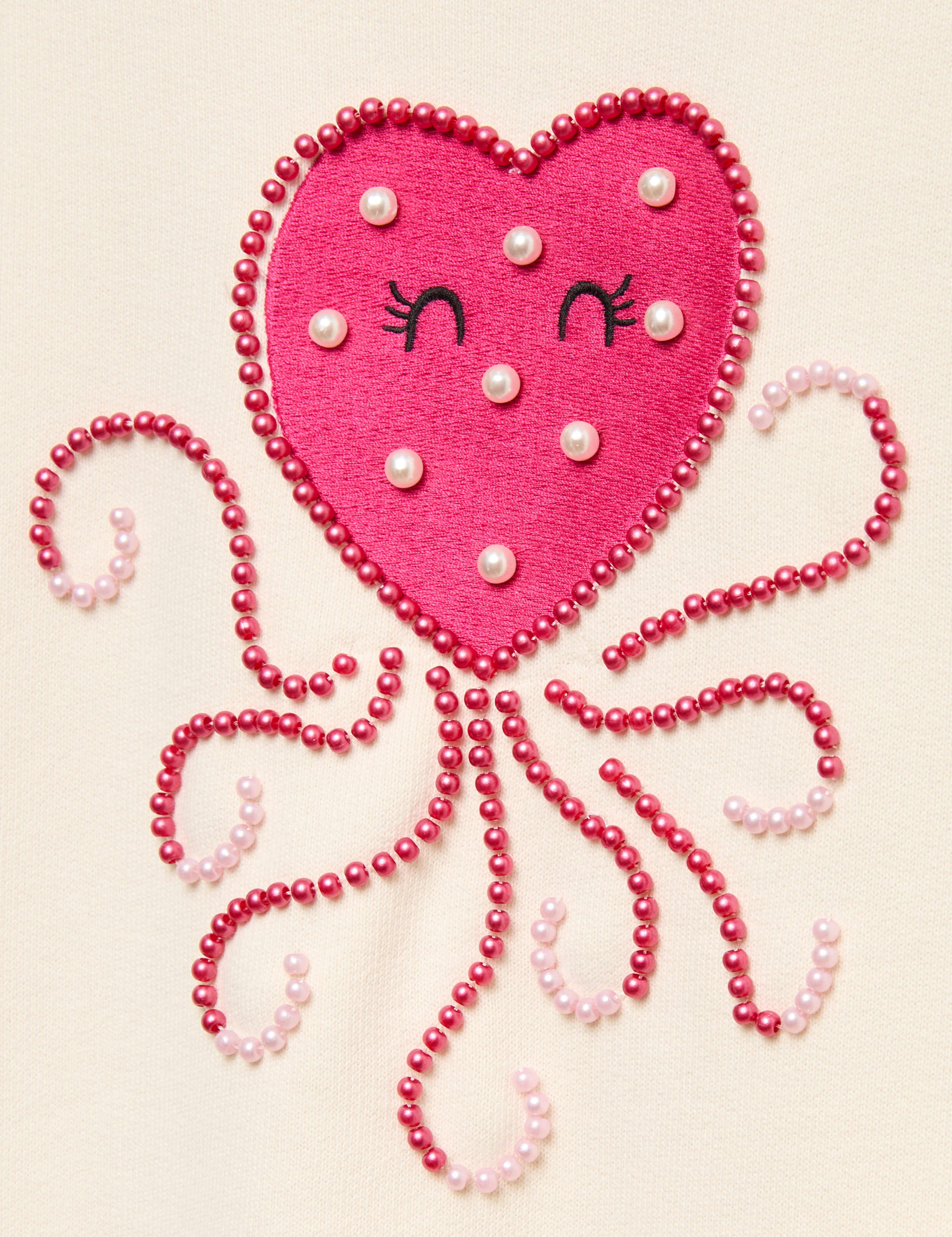 Cotton Rich Heart Squid Sweatshirt (4-10 Yrs) 3 of 3