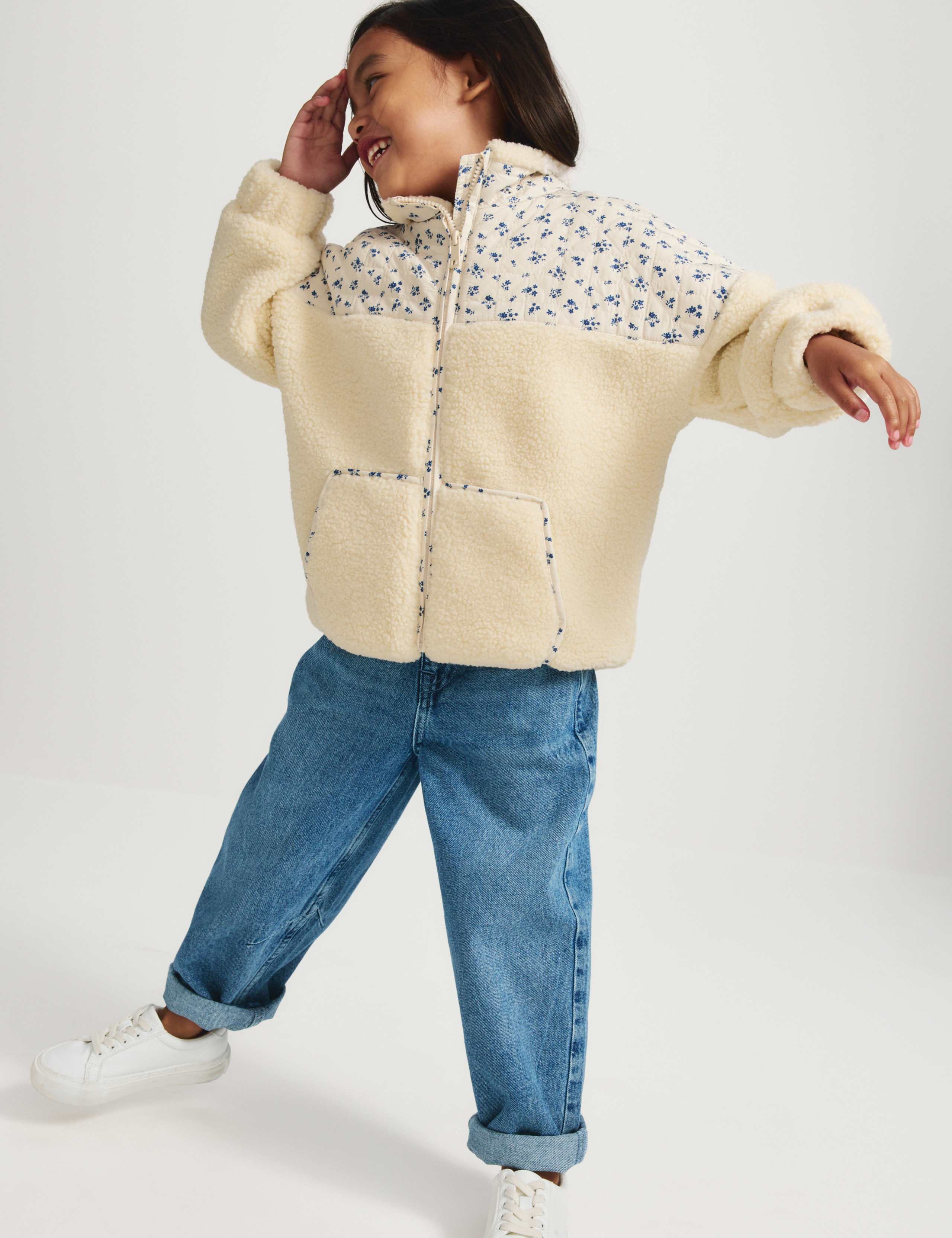 Floral Borg Jacket (2-8 Yrs) 3 of 9