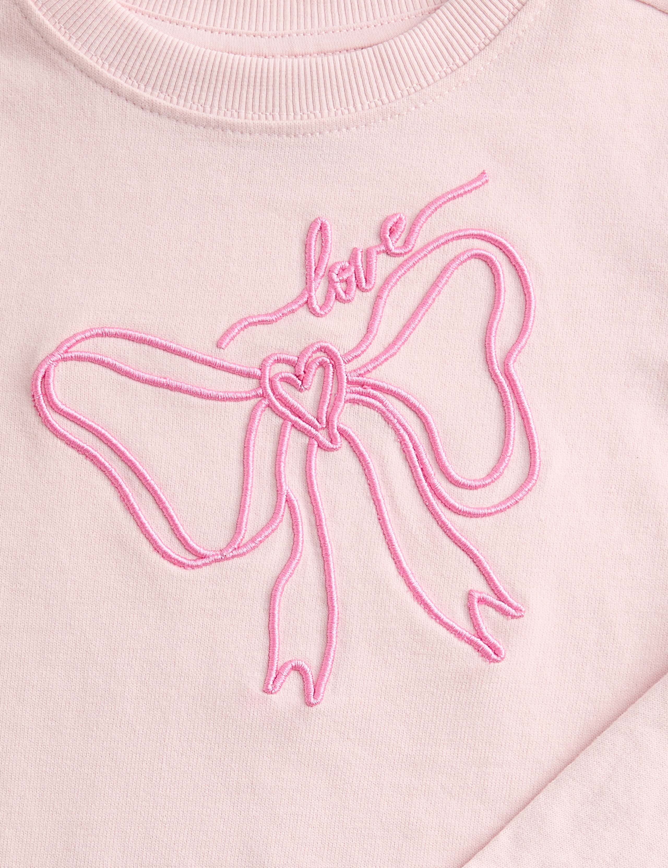 Pure Cotton Bow Embroidery Top (2-8 Yrs) 2 of 3