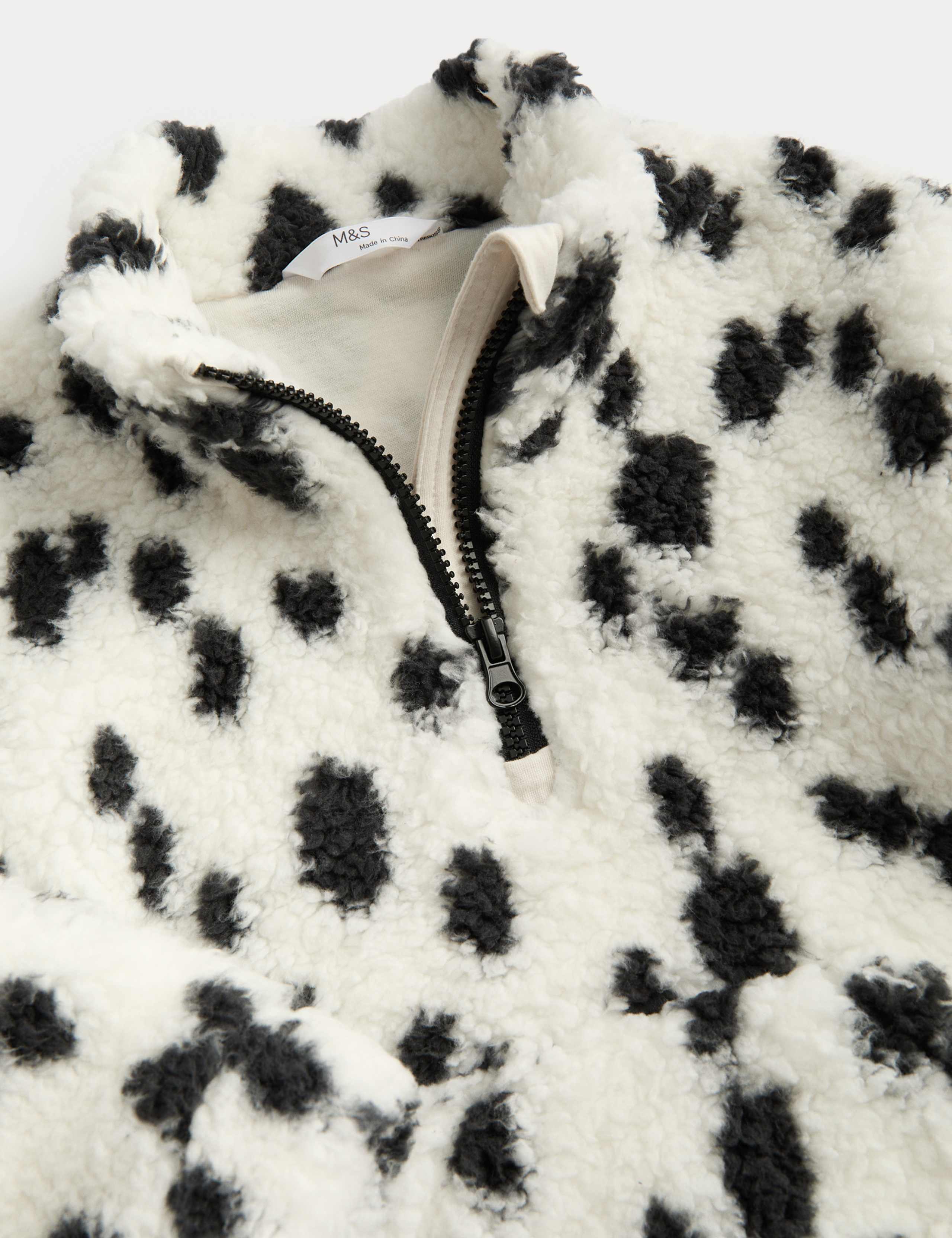 Dalmation Print Borg Fleece Jacket (2-10 Years) 2 of 2