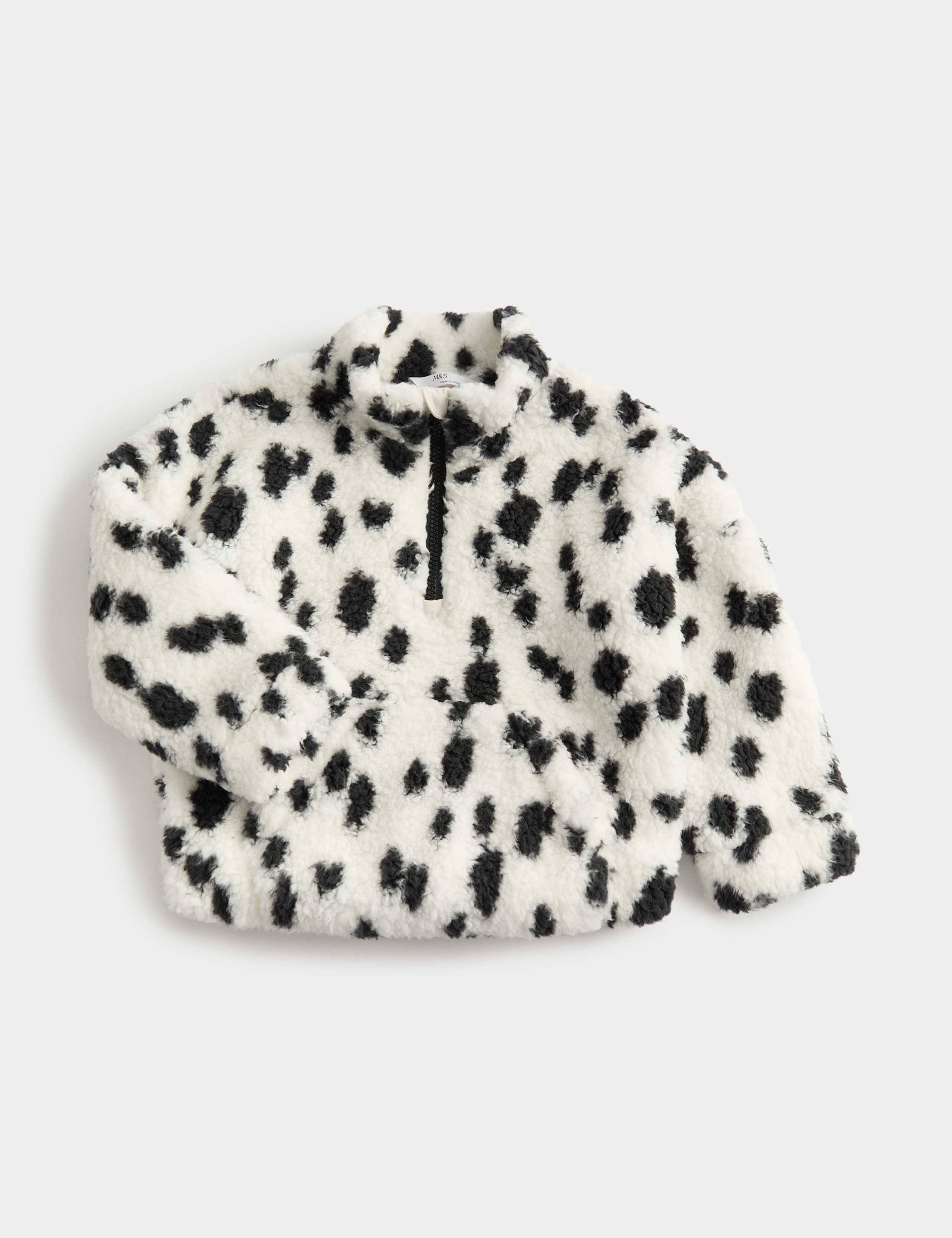 Dalmation Print Borg Fleece Jacket (2-10 Yrs) 1 of 2