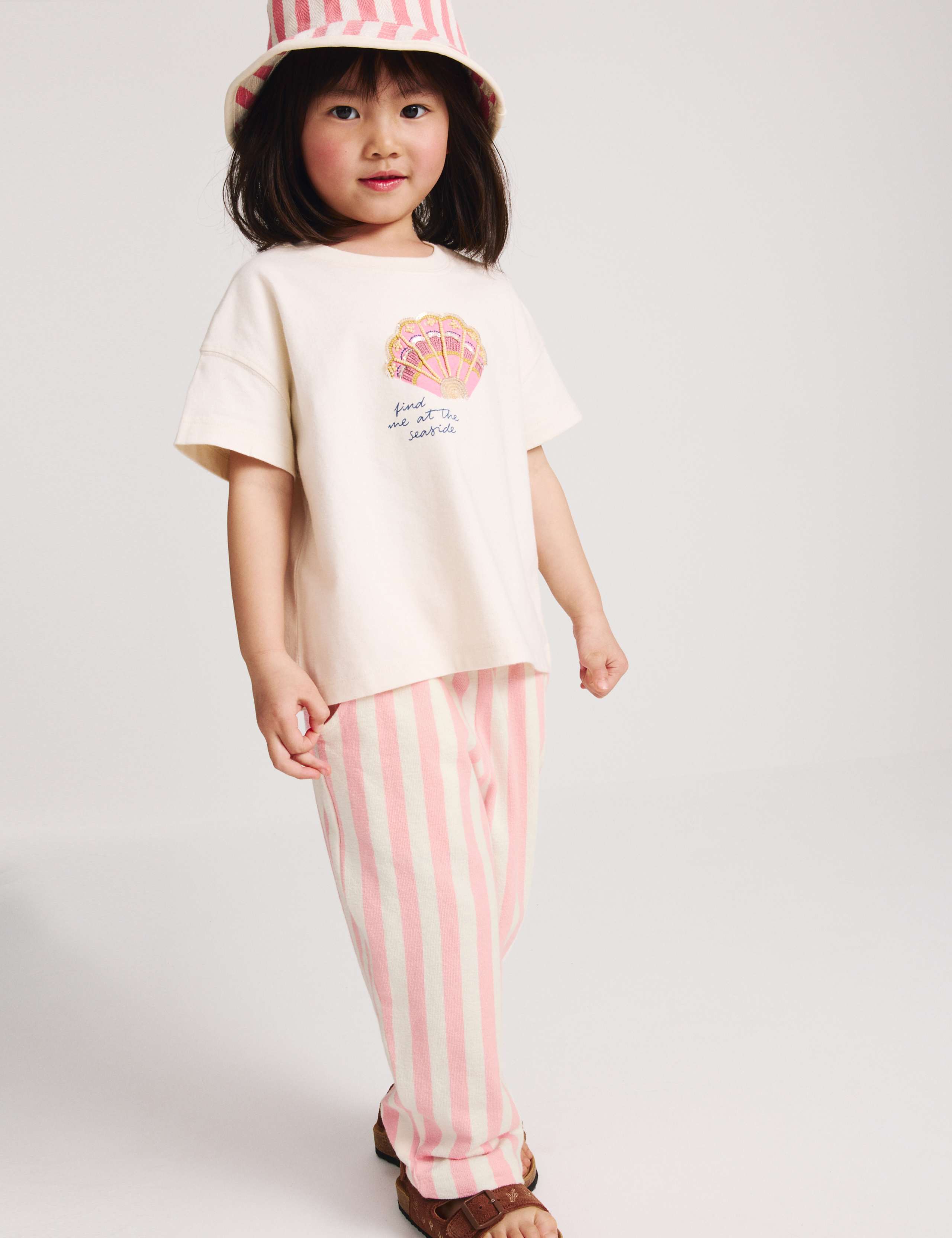 Pure Cotton Striped Trousers (2-10 Yrs) 4 of 8