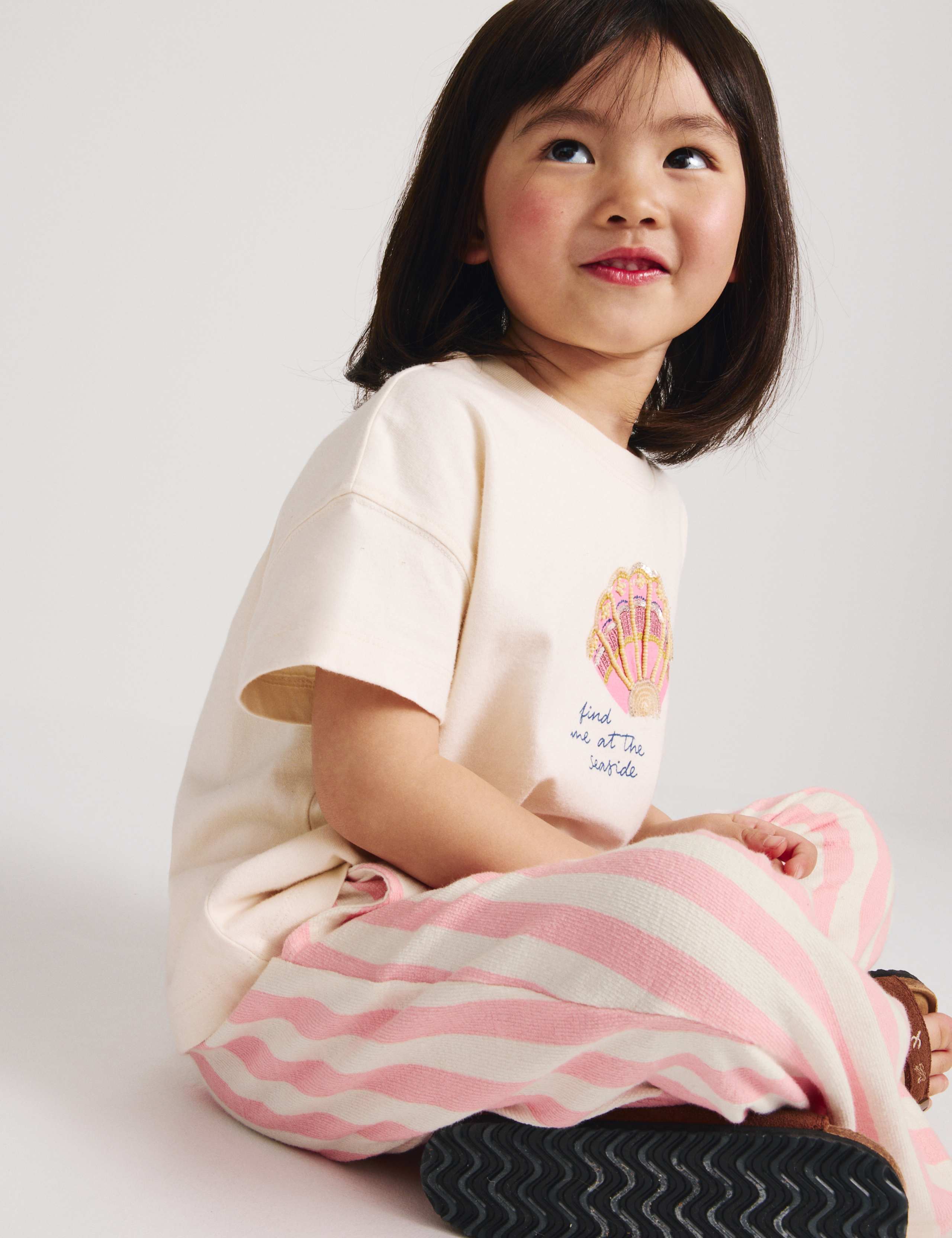 Pure Cotton Striped Trousers (2-10 Yrs) 5 of 8