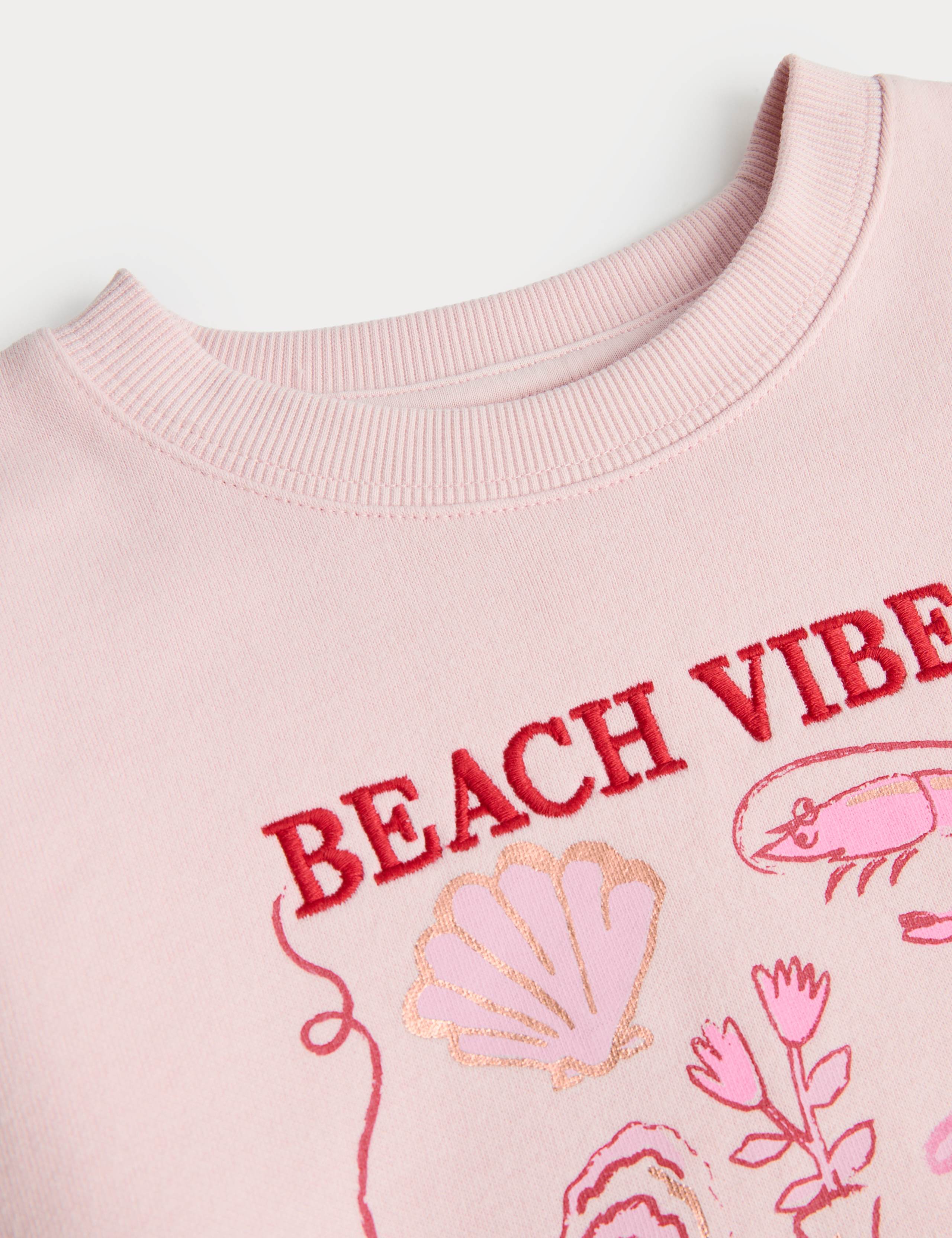 2 PIece Cotton Rich Beach Vibes Outfit (2-10 Yrs) 2 of 3