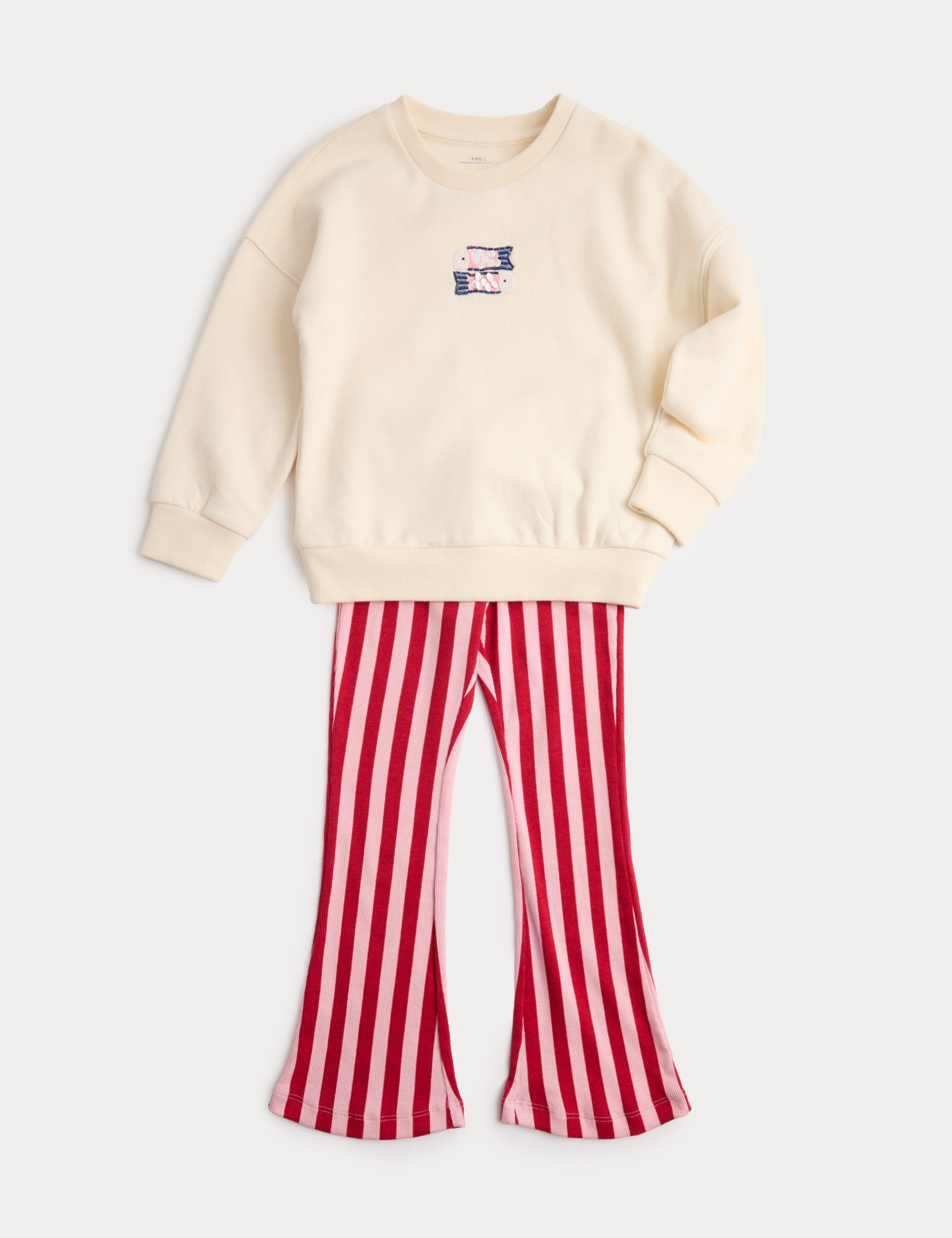 2 Piece Cotton Rich Kickflare Outfit (4-8 Yrs) 1 of 2
