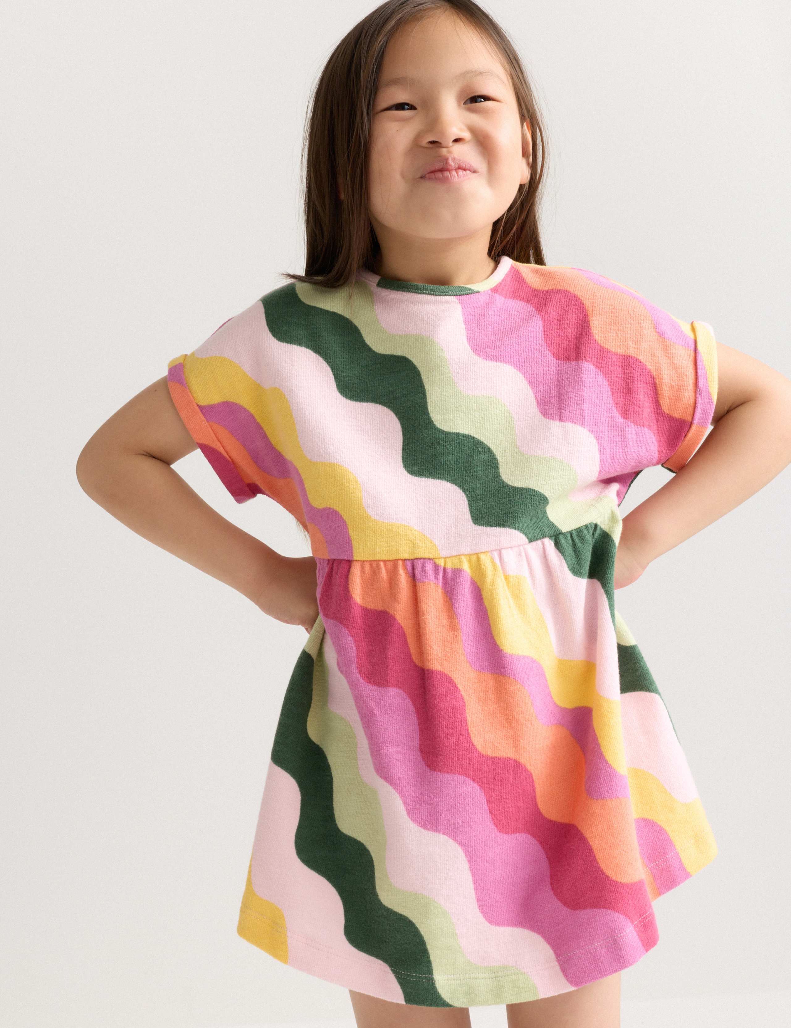 Pure Cotton Striped Dress (2-8 Yrs) 3 of 7