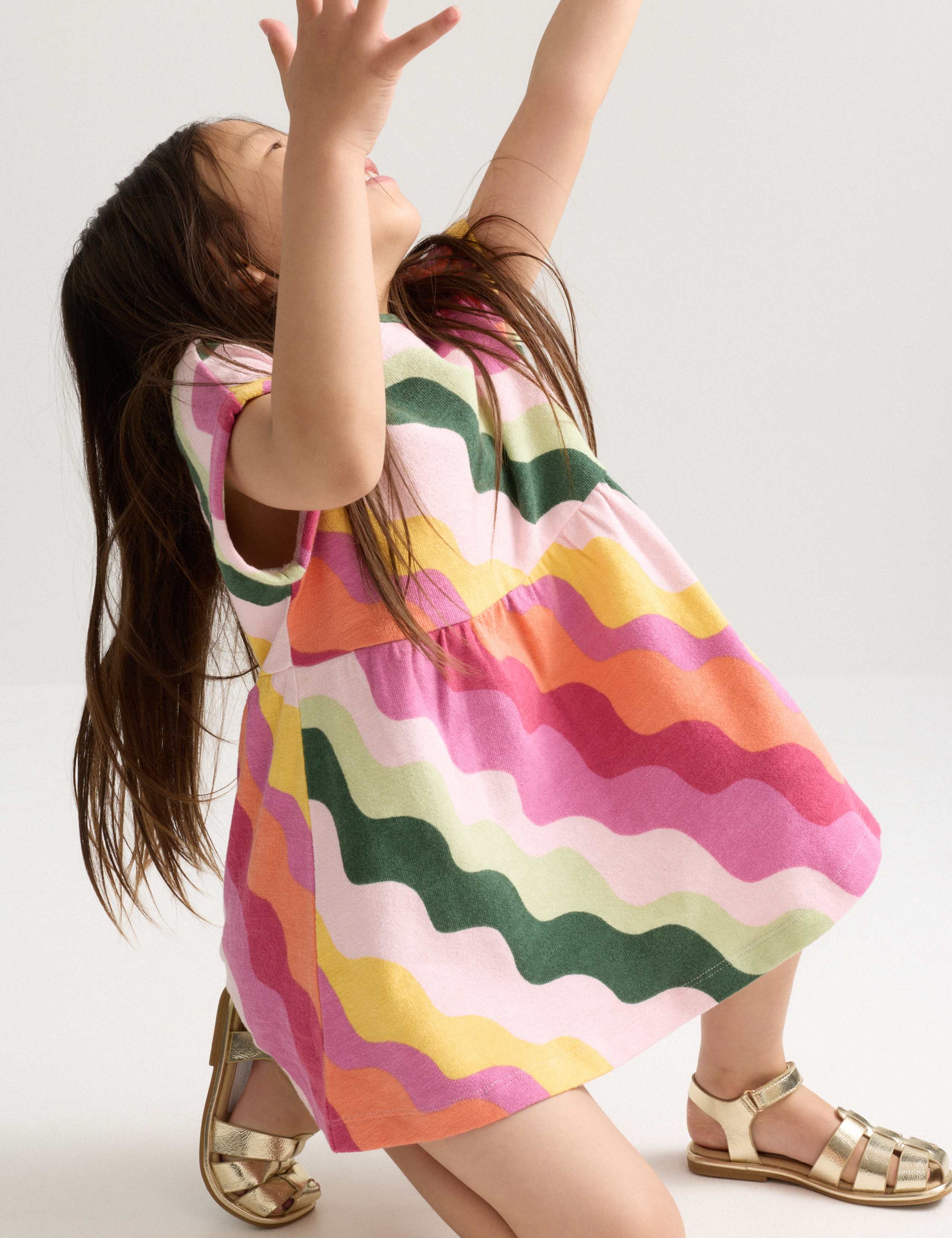 Pure Cotton Striped Dress (2-8 Yrs) 4 of 7