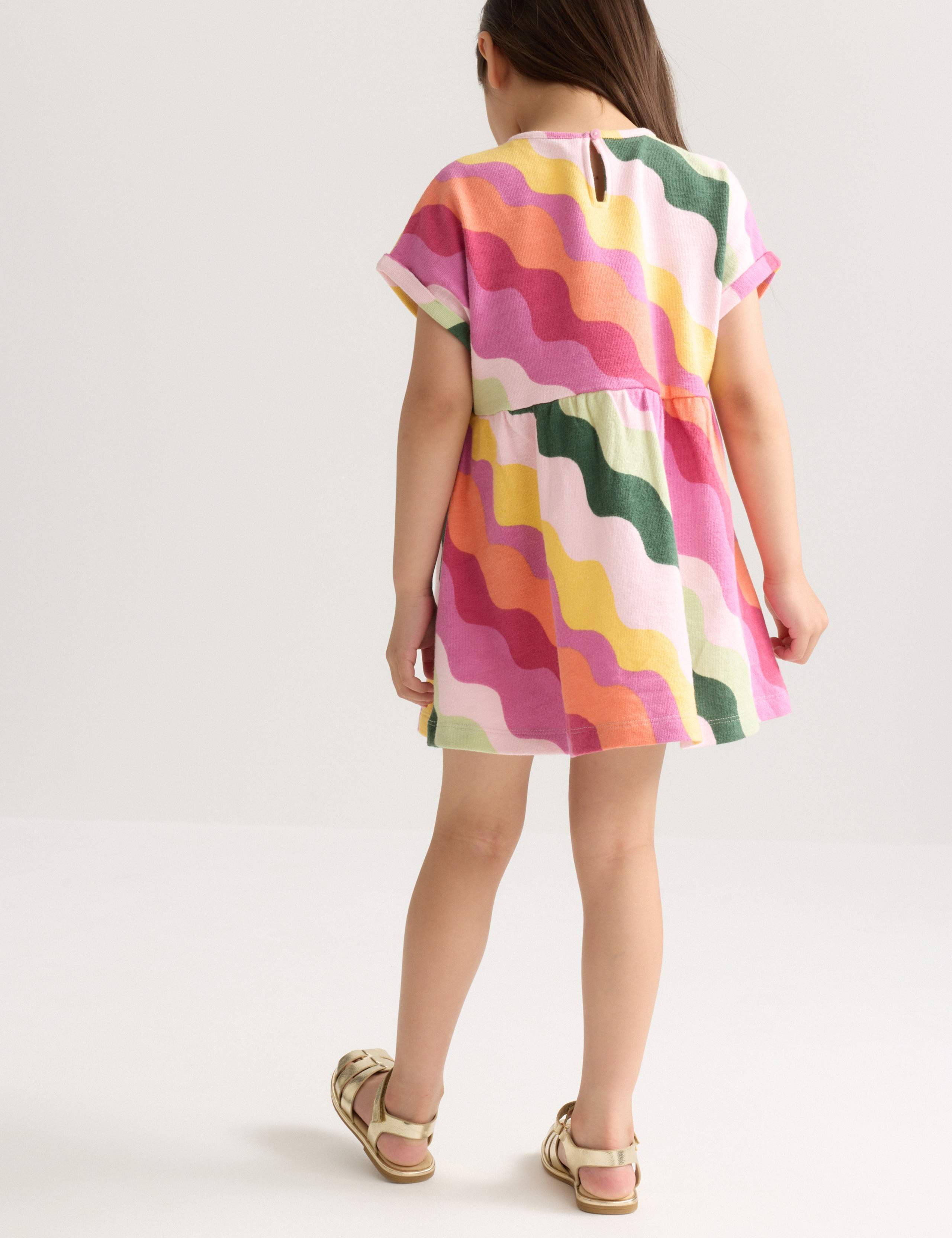 Pure Cotton Striped Dress (2-8 Yrs) 5 of 7