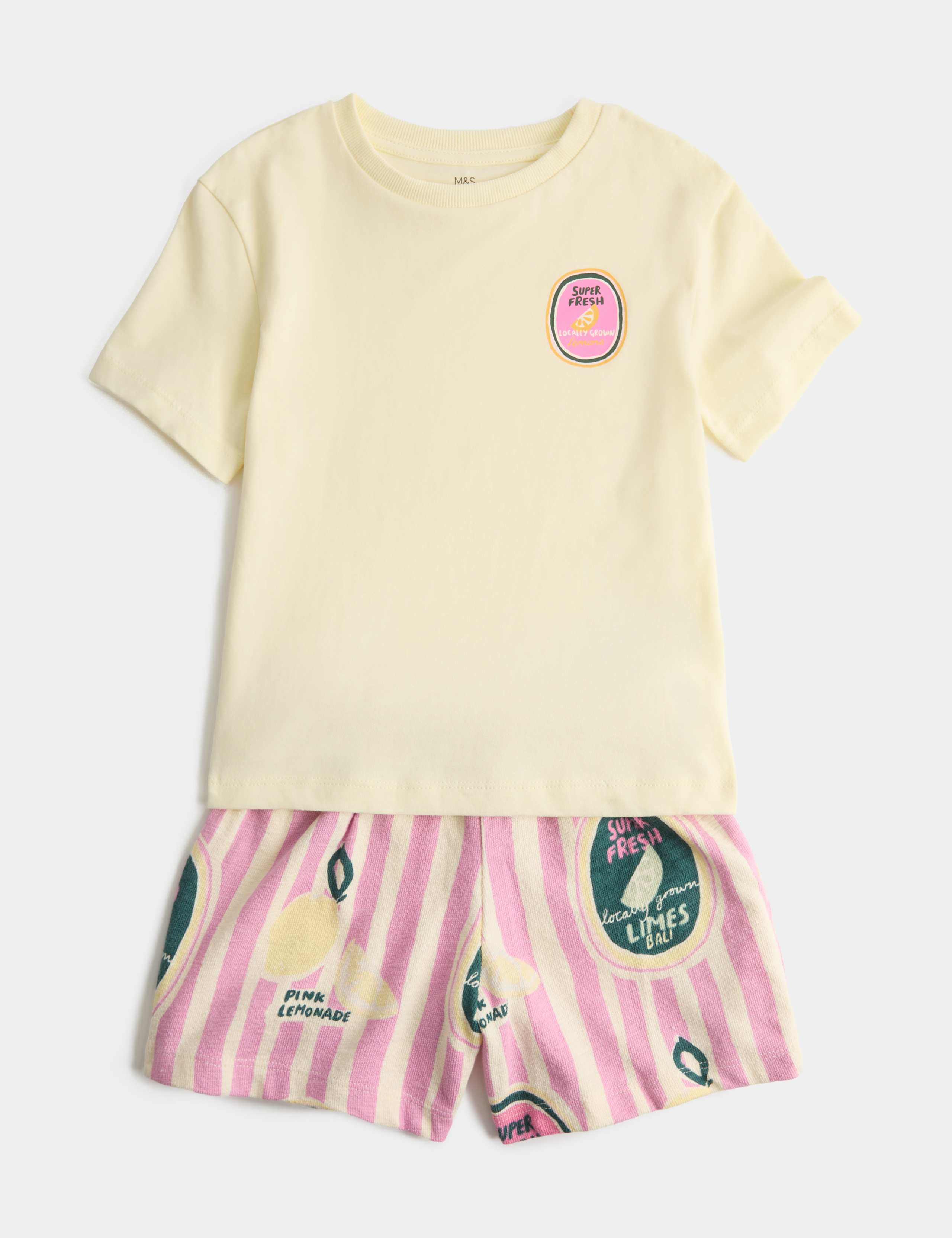 2 Piece Cotton Rich Lemon Outfit (2-8 Years) 1 of 2