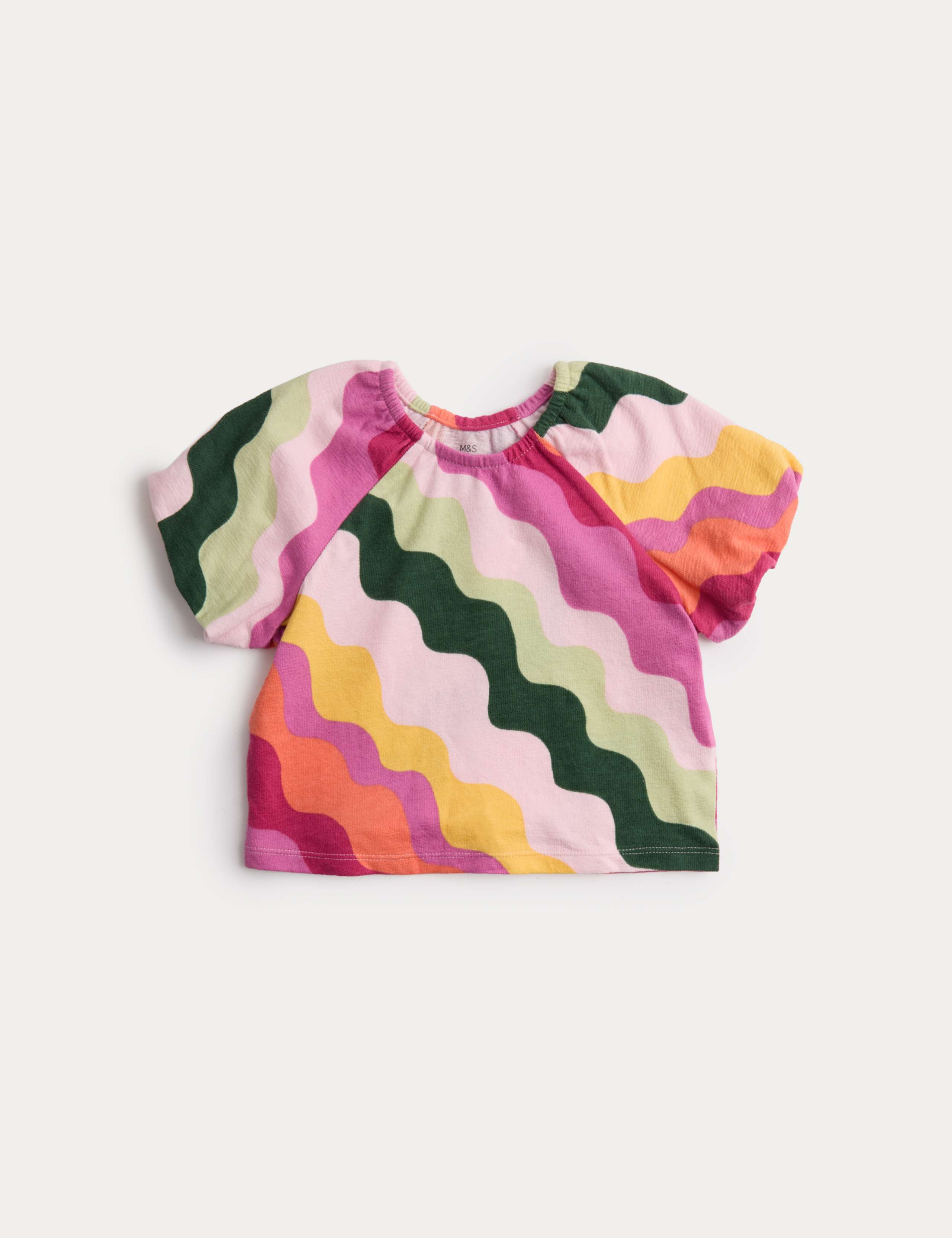 Pure Cotton Striped Top (2-8 Yrs) 1 of 1