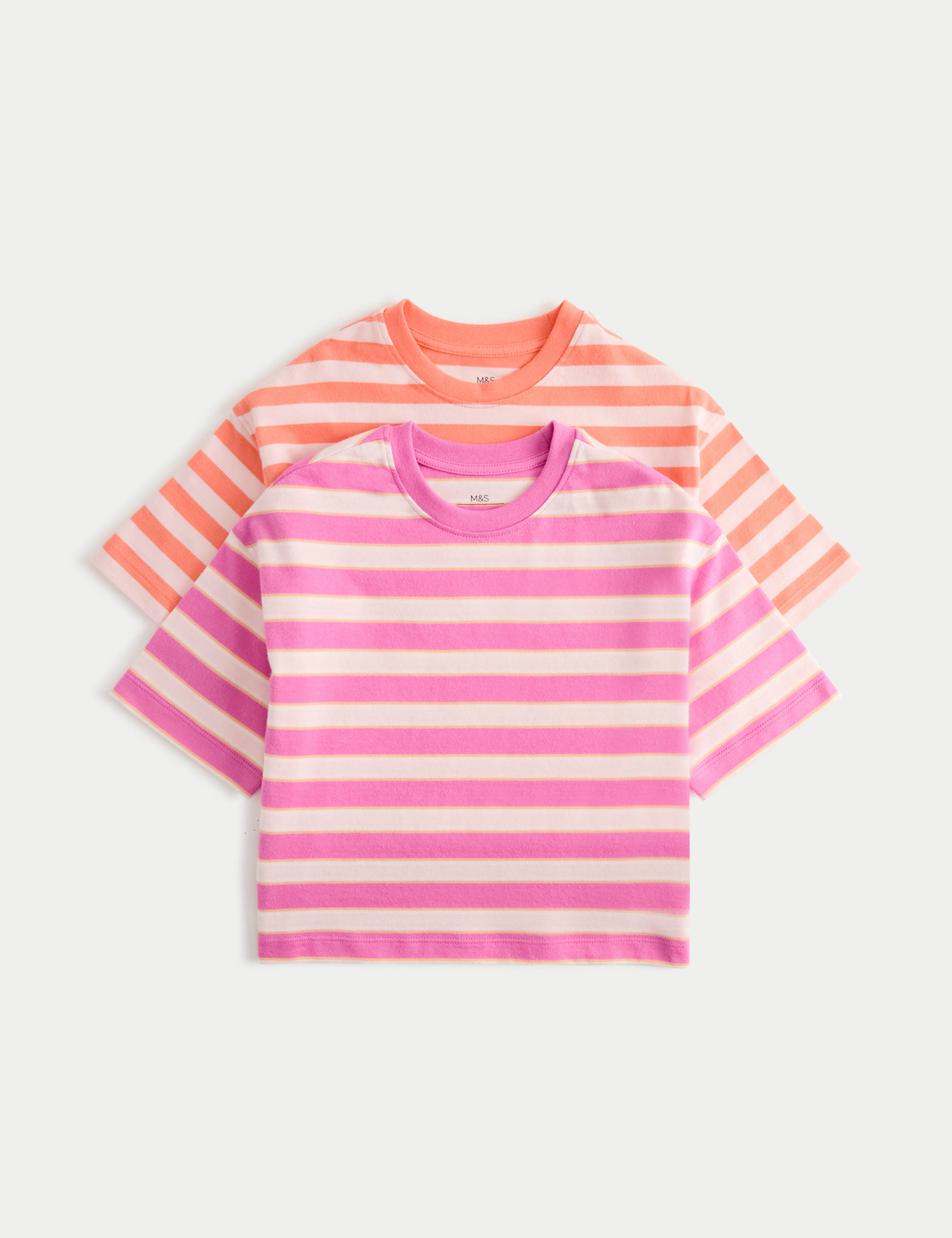 2 Pack Pure Cotton T-Shirts (2-8 Yrs) 1 of 2