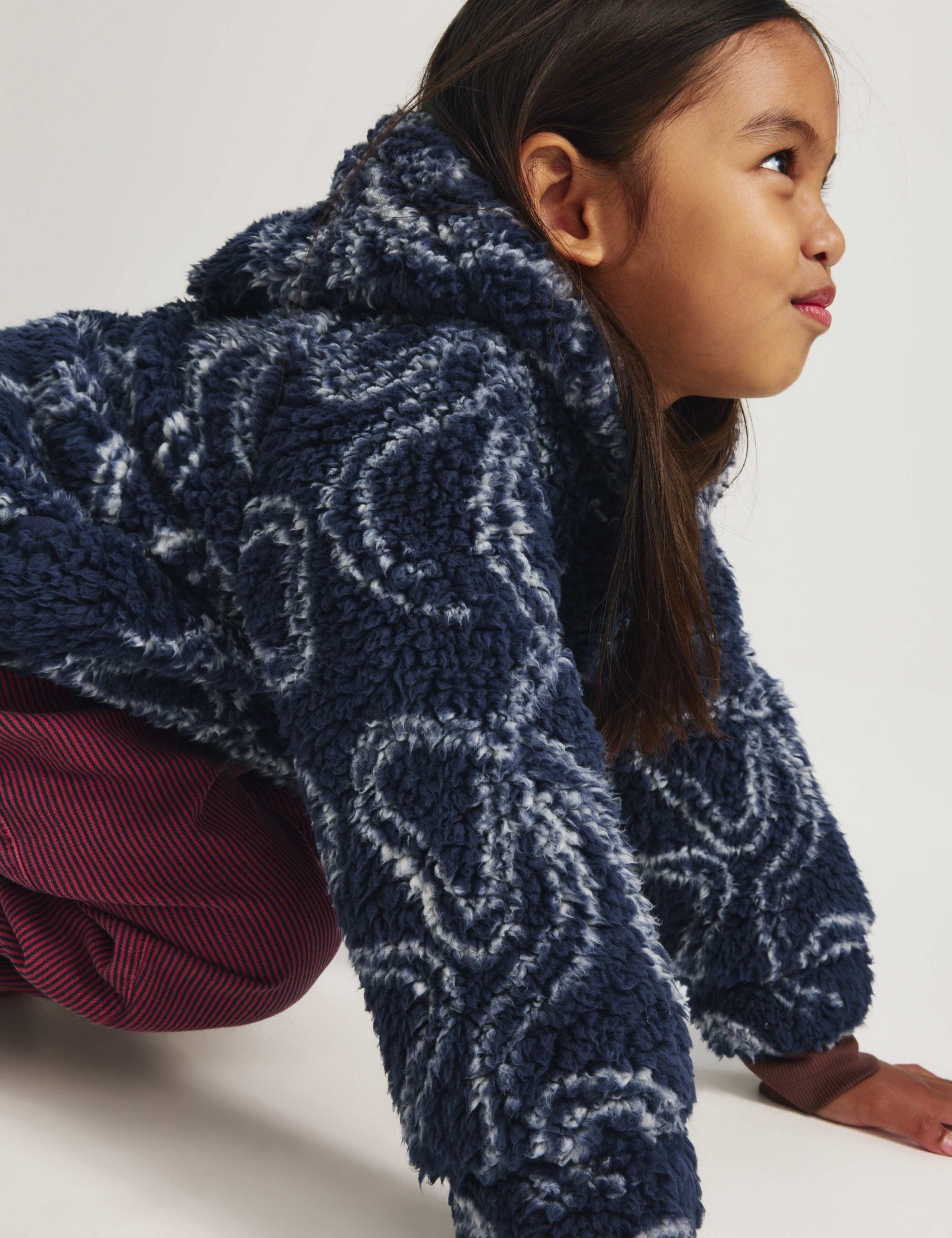Bow Print Borg Jacket (2-10 Yrs) 5 of 8