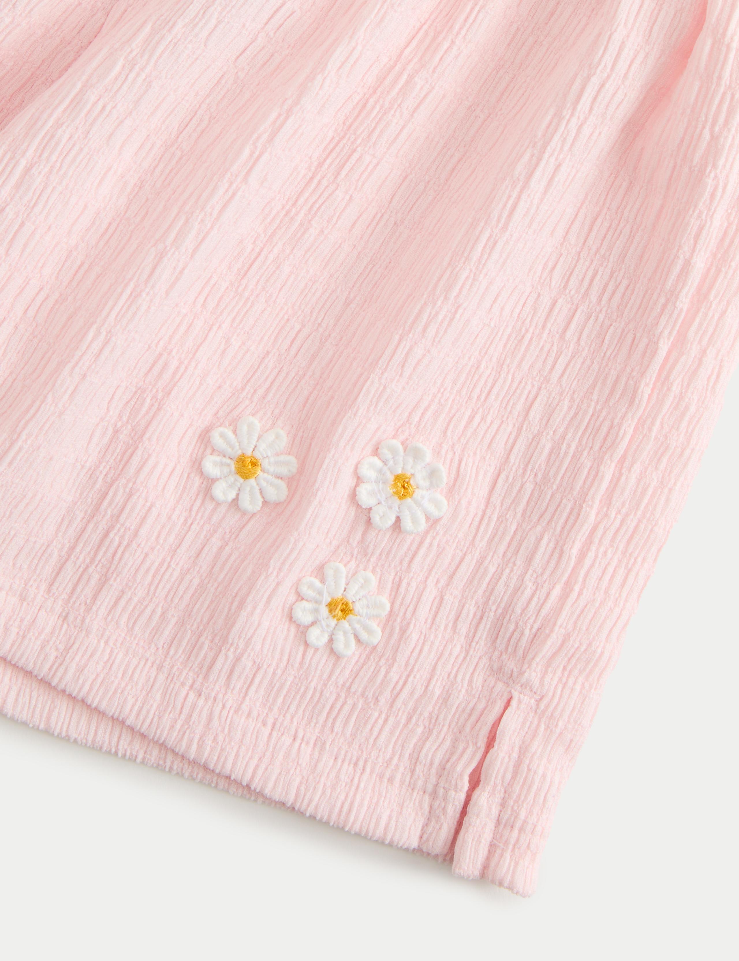 Embroidered Textured Jersey Outfit (2-8 Years) 3 of 3